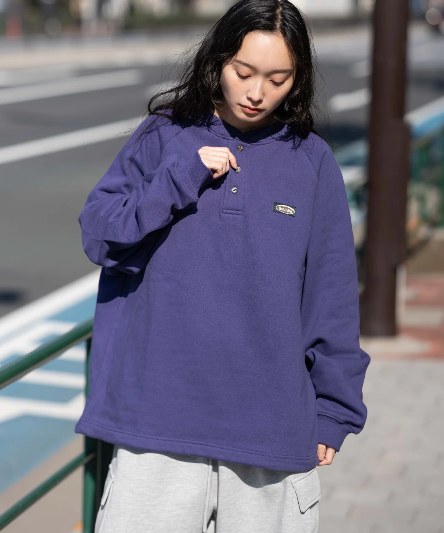 裏起毛ショートドロストヘンリーネックプルオーバー - Image 33