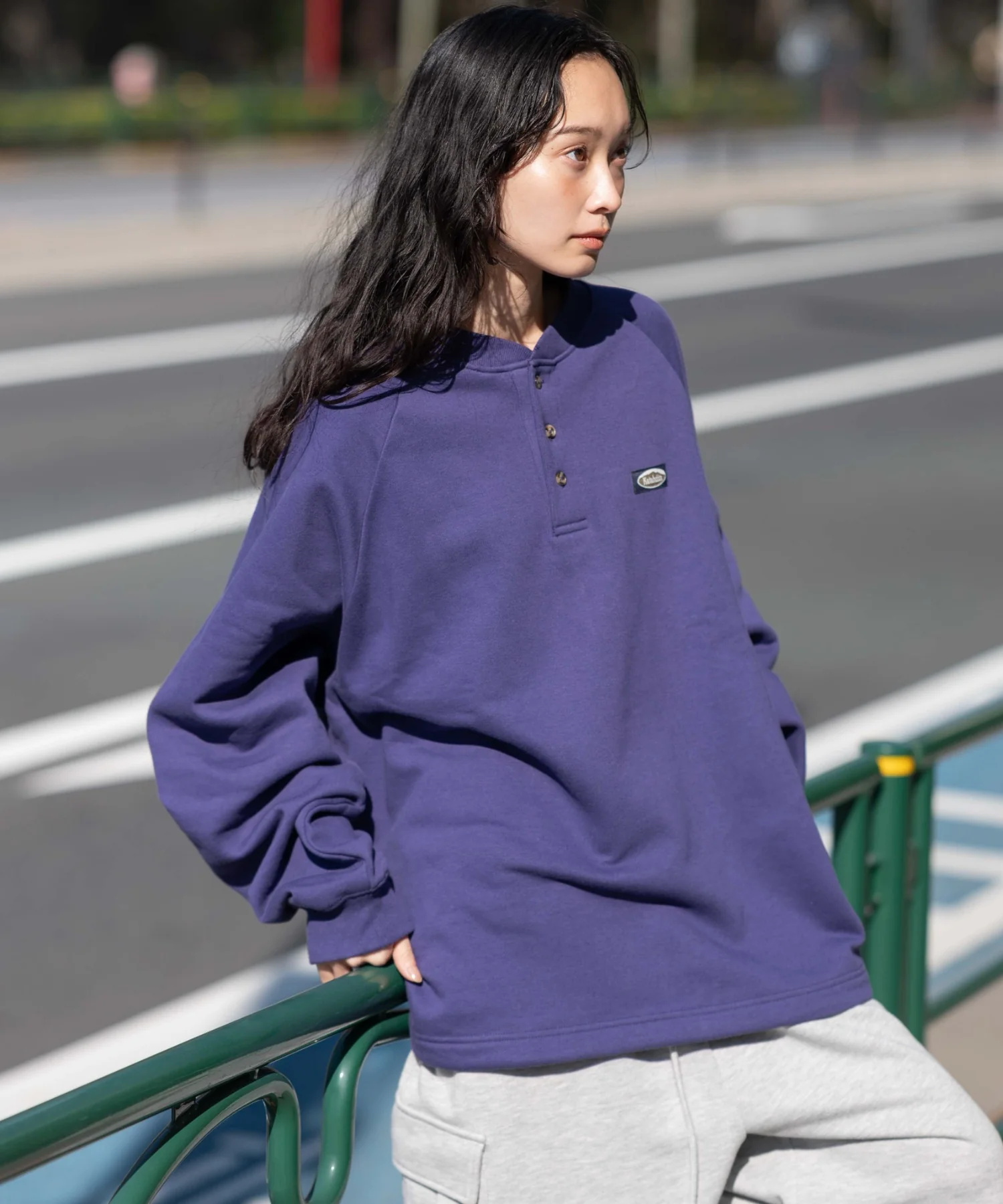 裏起毛ショートドロストヘンリーネックプルオーバー - Image 34