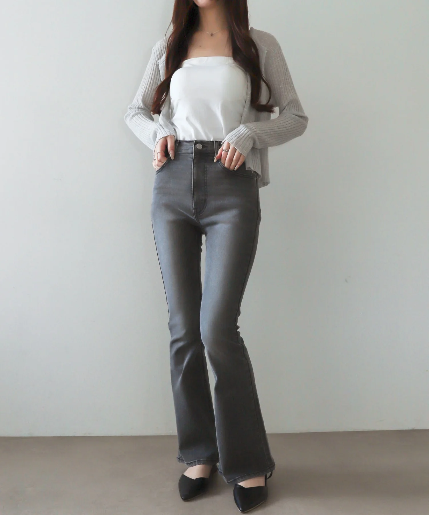 ストレッチフレアデニムパンツ - Image 6