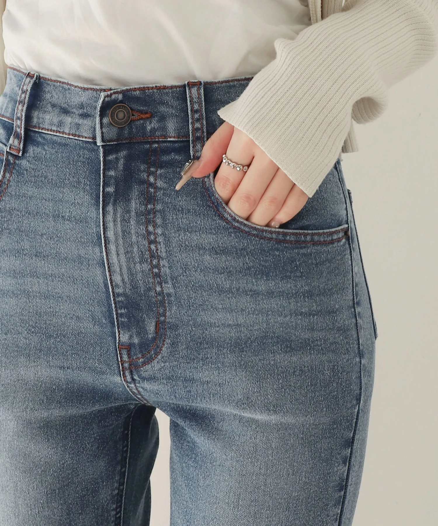 ストレッチフレアデニムパンツ - Image 8