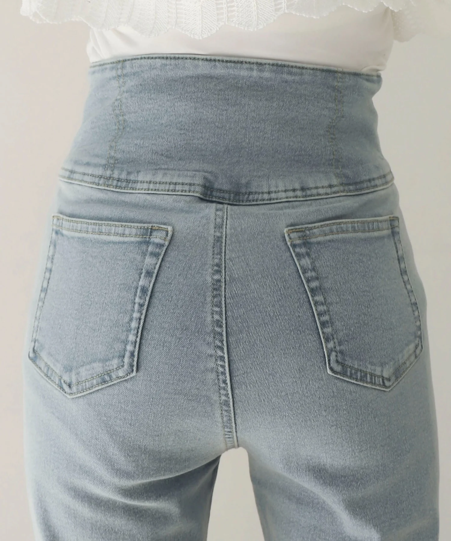 ハイウエストストレッチフレアデニムパンツ - Image 12