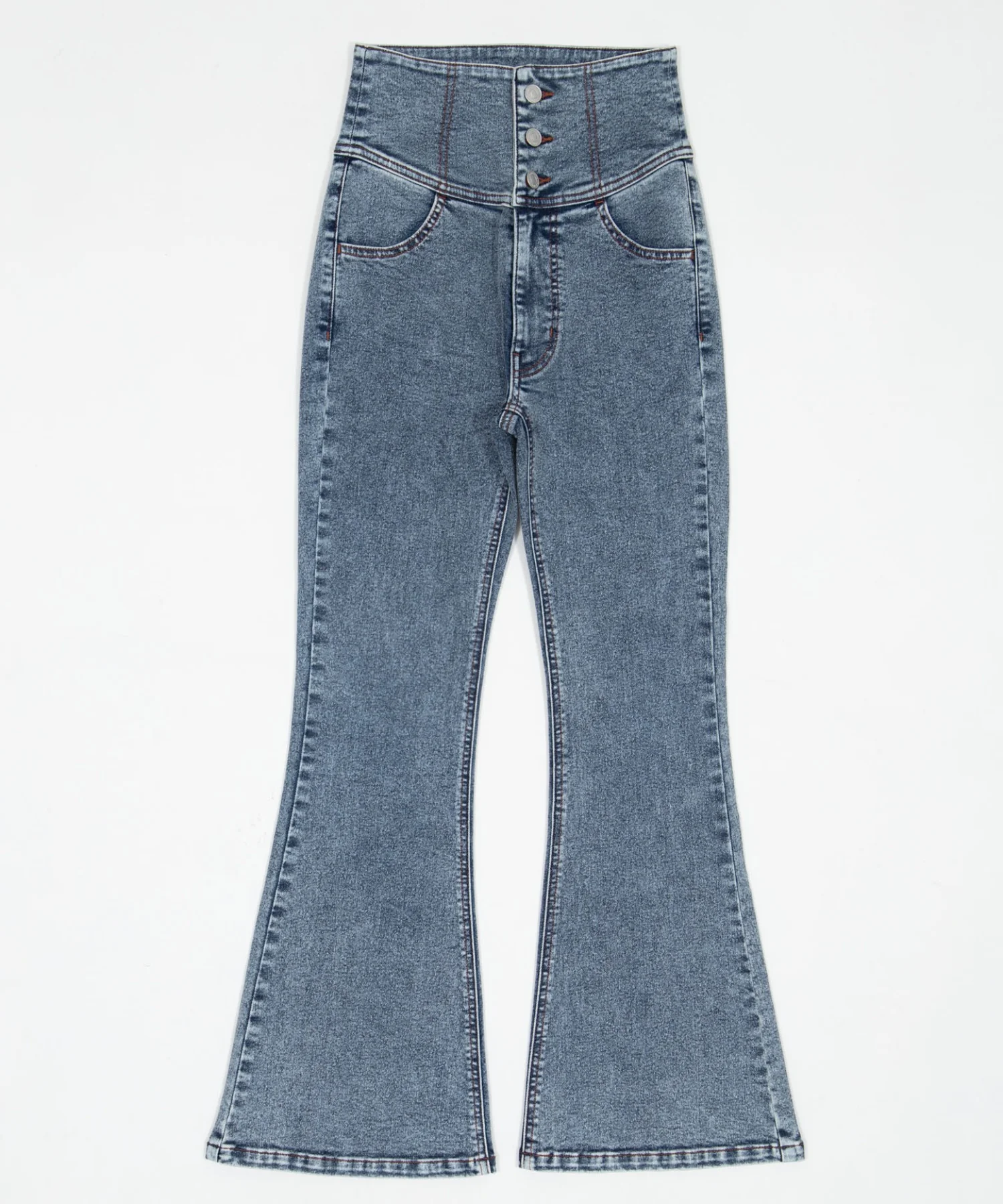 ハイウエストストレッチフレアデニムパンツ - Image 42