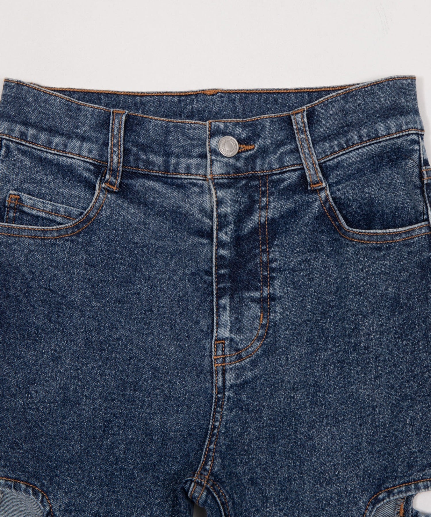 カットアウトリボンストレッチフレアデニムパンツ - Image 39