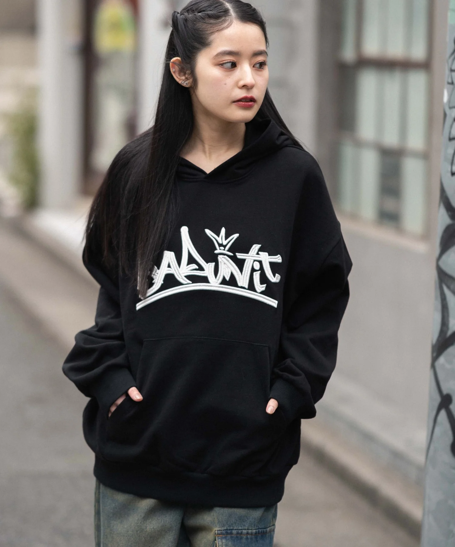 グラフィックロゴプルパーカー - Image 44