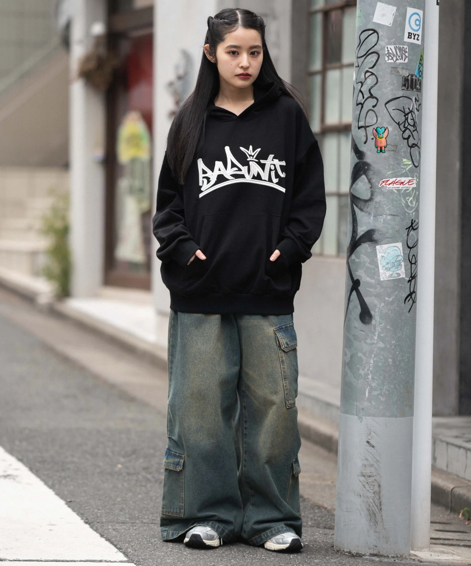 グラフィックロゴプルパーカー - Image 45