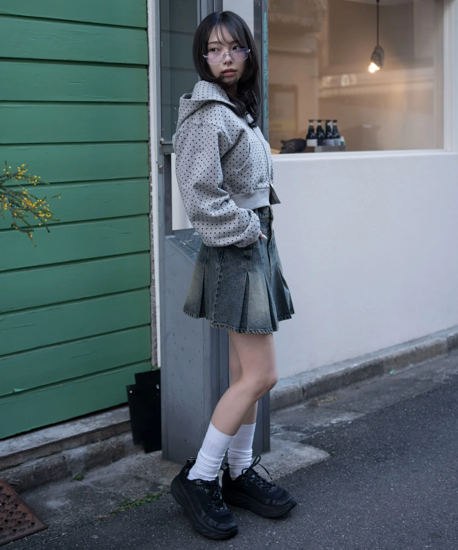 デニムプリーツミニスカート - Image 17