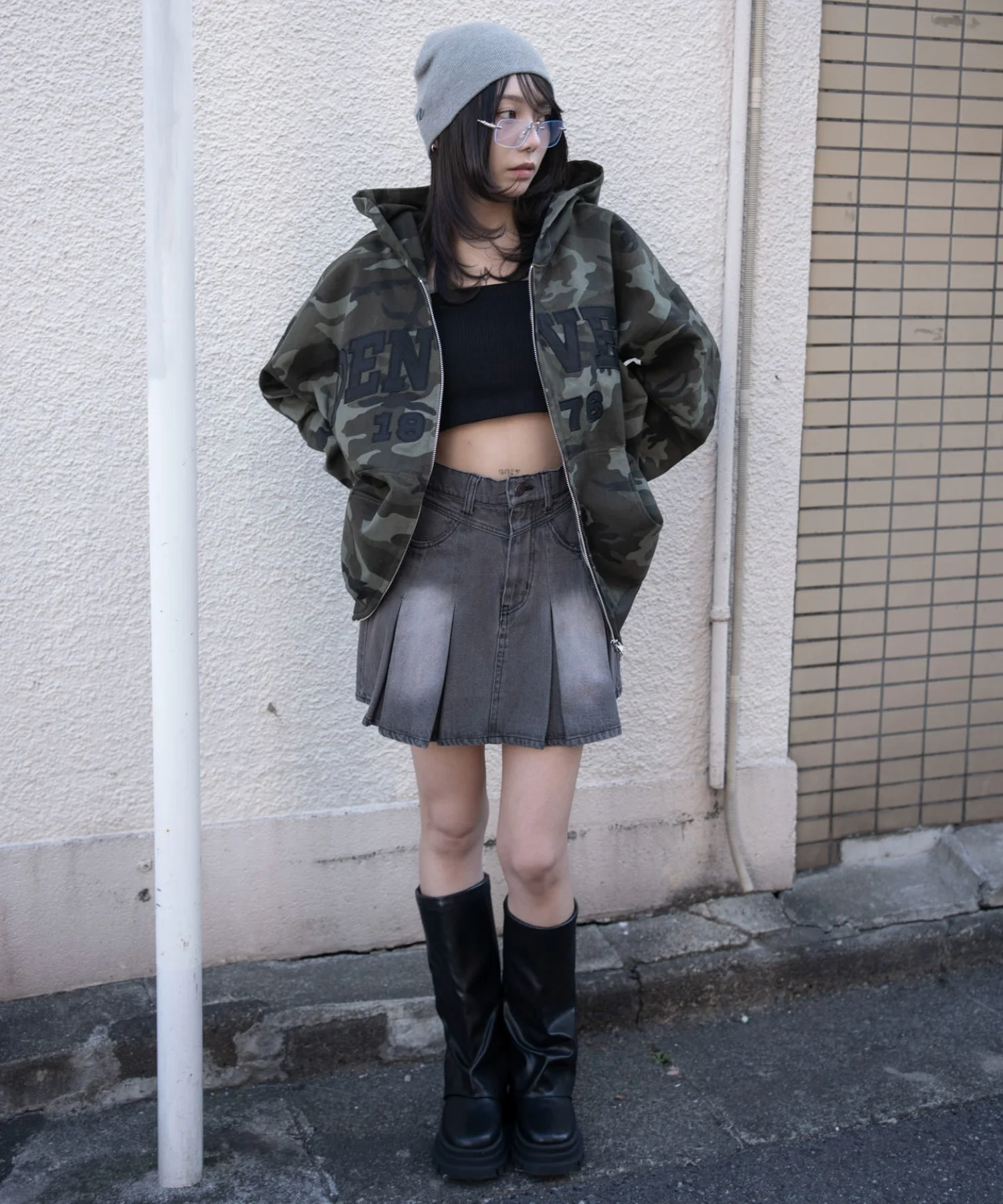 デニムプリーツミニスカート - Image 28
