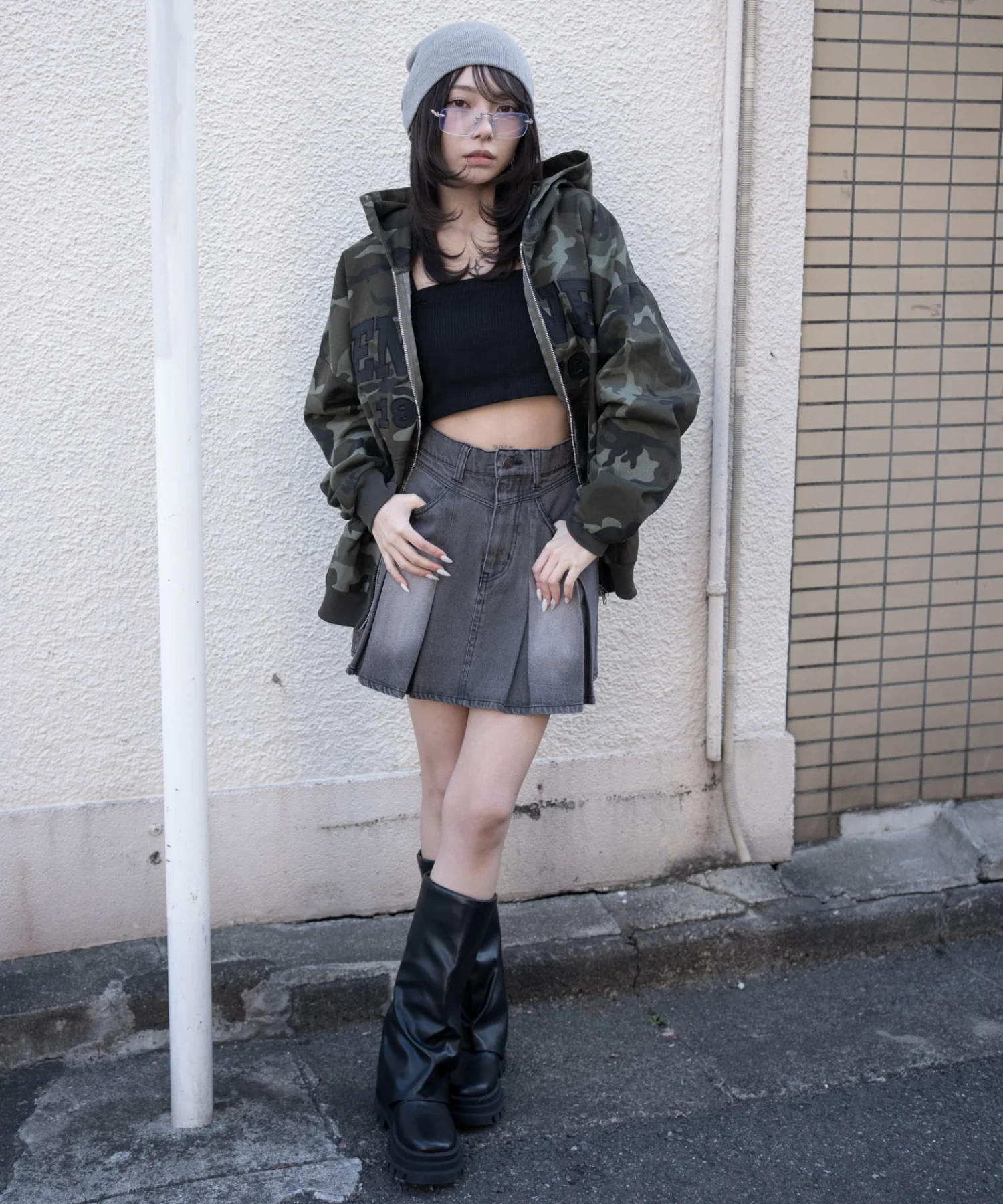 デニムプリーツミニスカート - Image 29