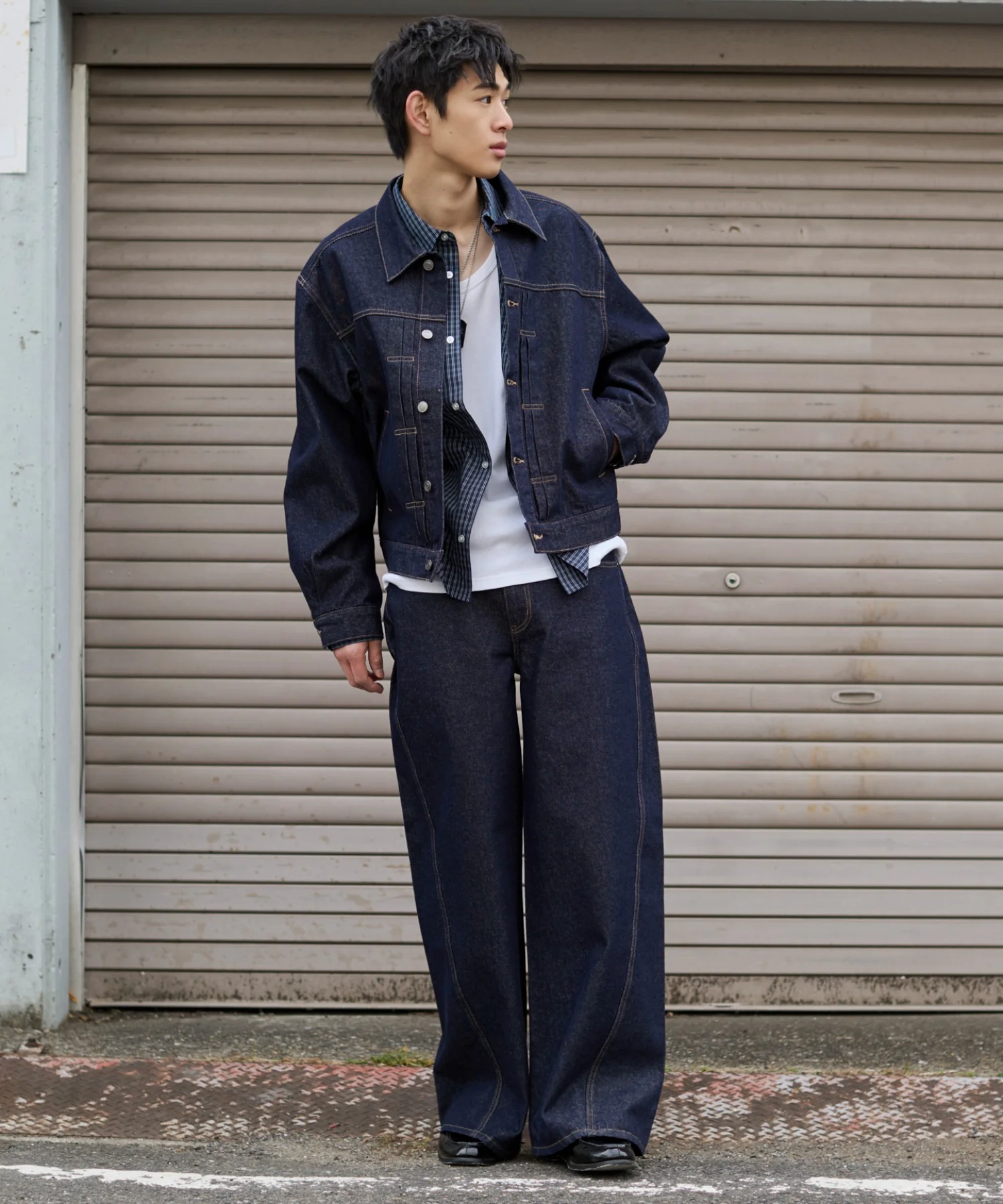 カバーフィットフラップデニムパンツ - Image 4