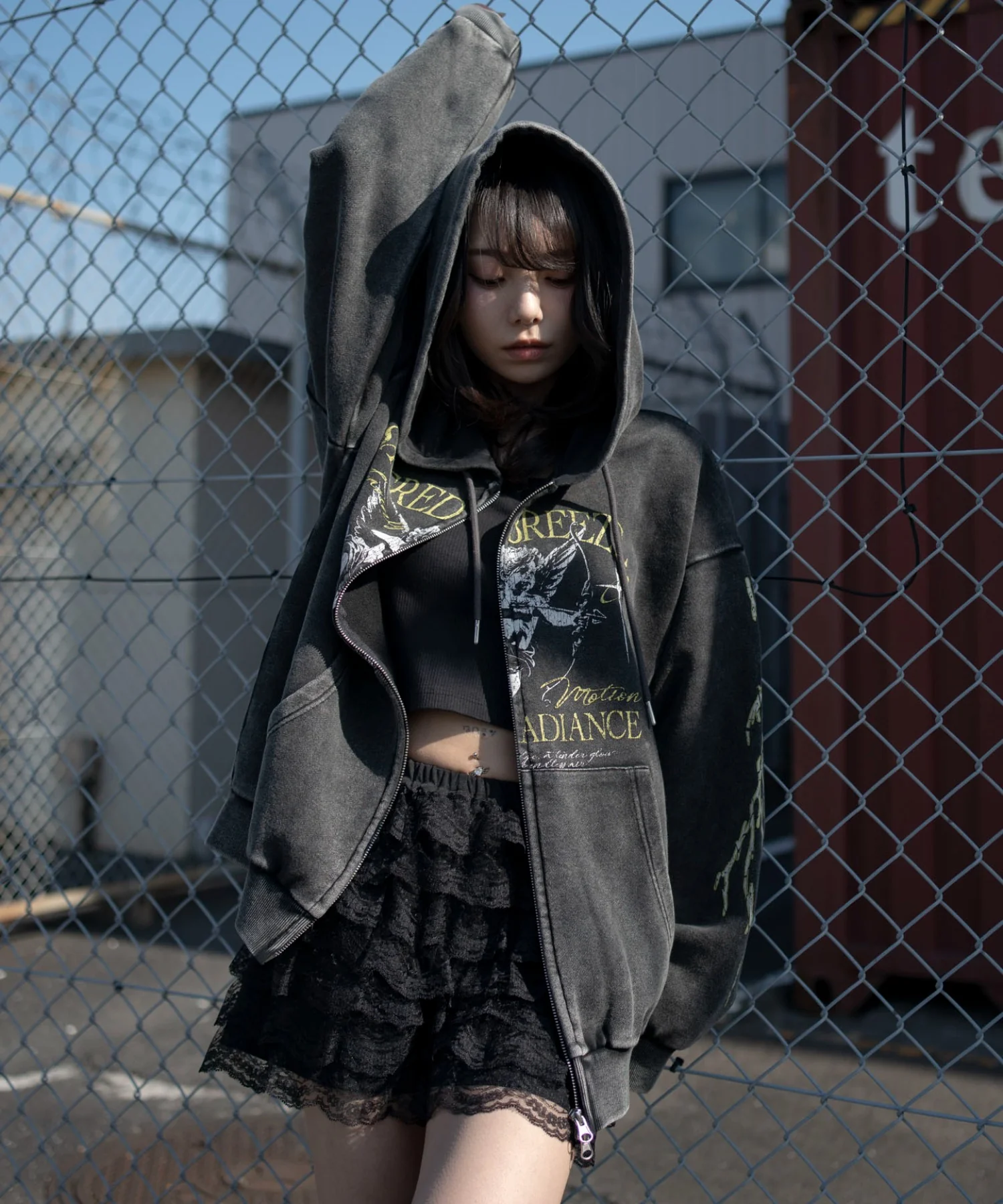 ブリーチグラフィックZIPパーカー - Image 3