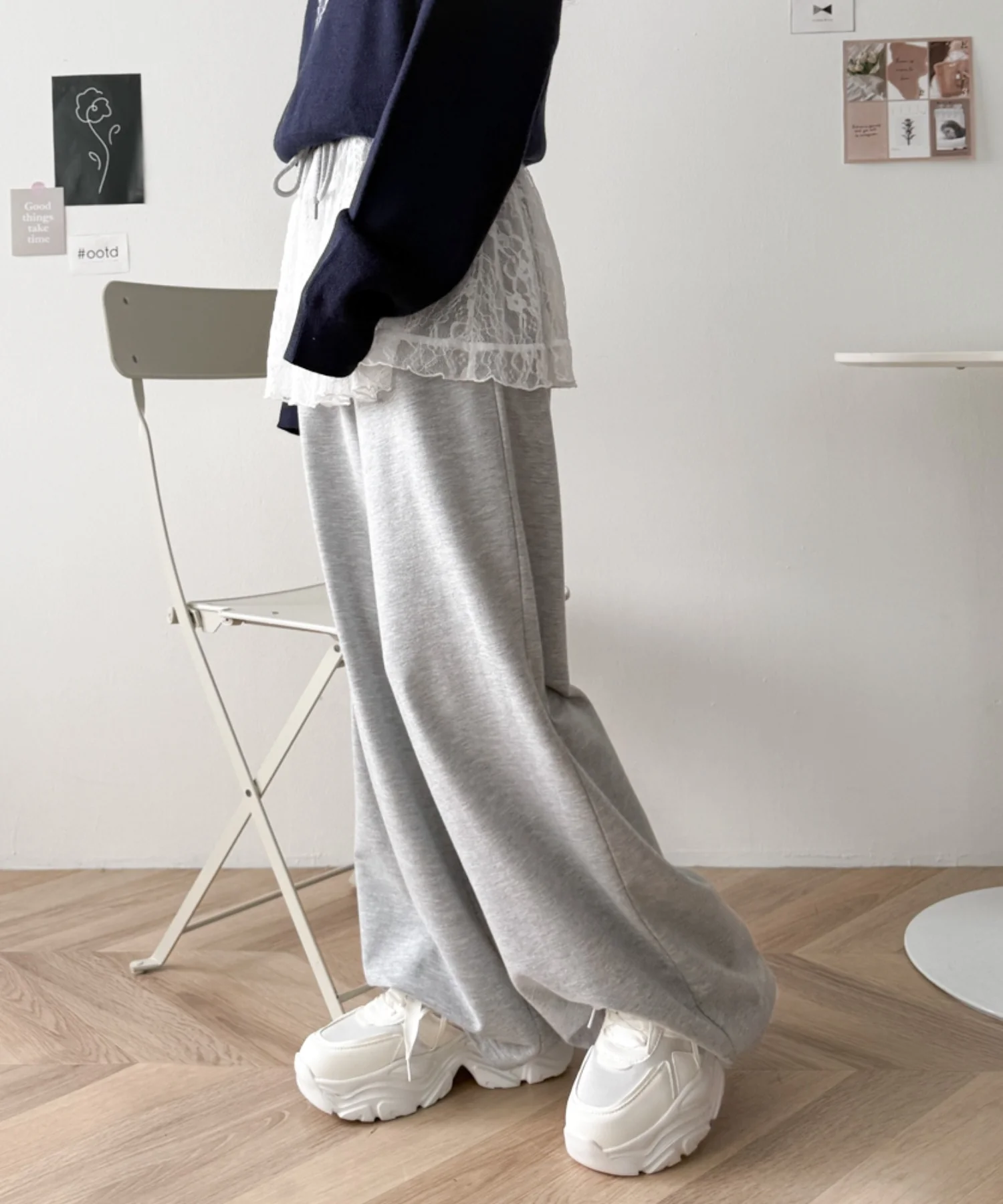 リボンデザイン厚底スニーカー - Image 4