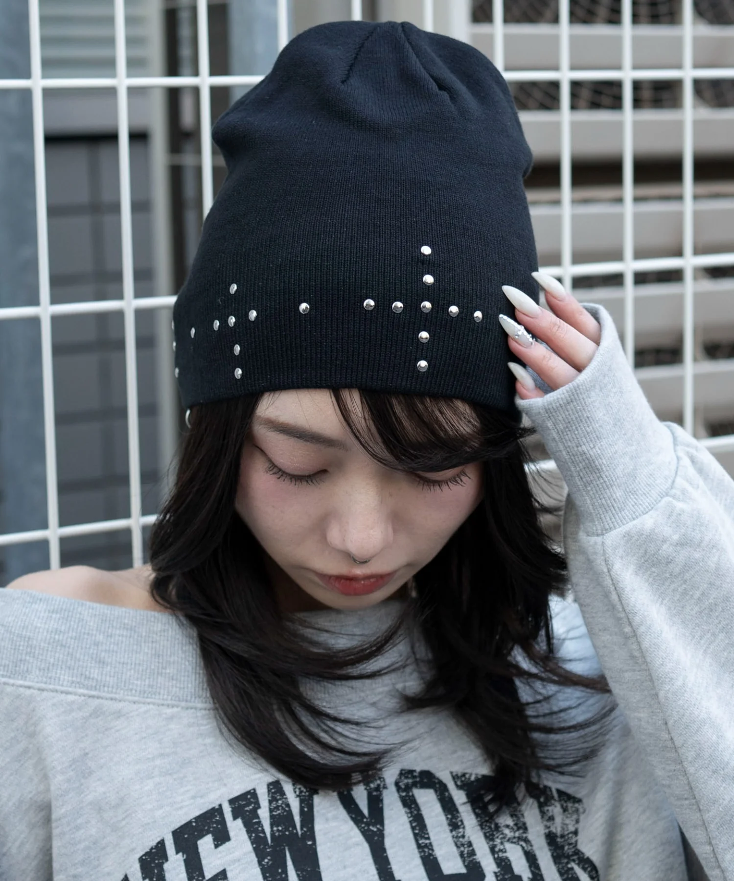クロススタッズビーニー - Image 6