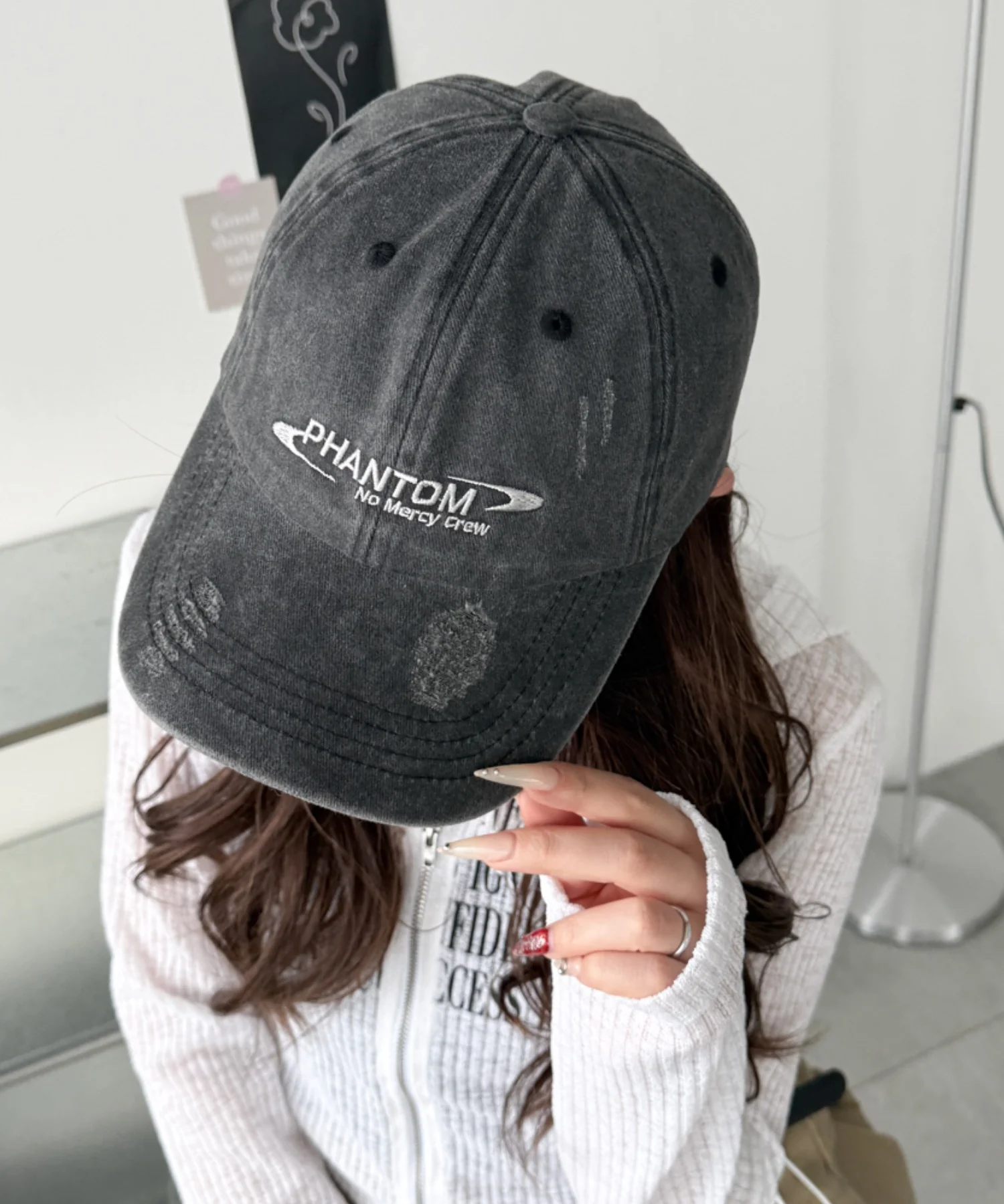 PHANTOMロゴダメージキャップ - Image 7