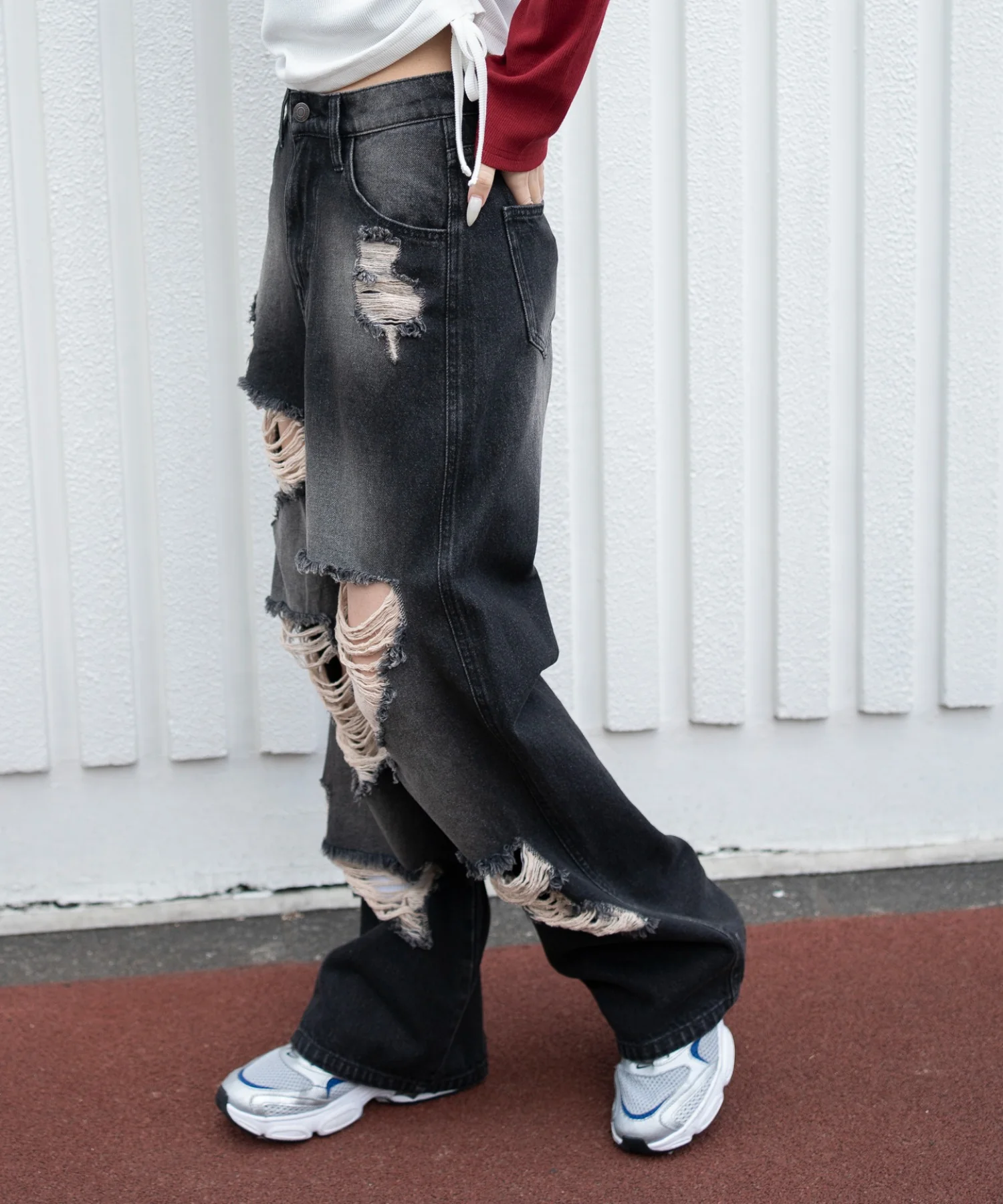 ダメージストレートデニムパンツ - Image 17