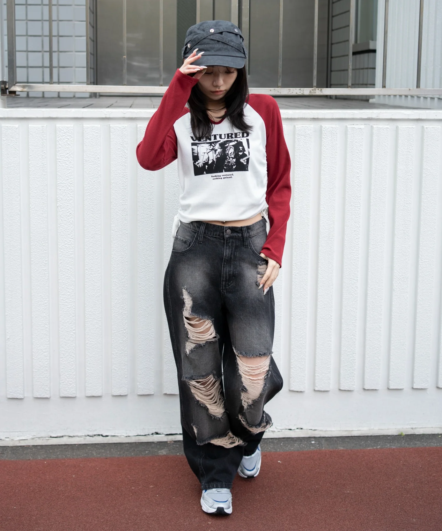 ダメージストレートデニムパンツ - Image 4