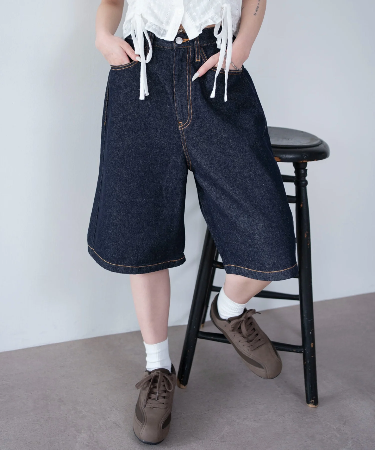 デニムハーフパンツ - Image 30