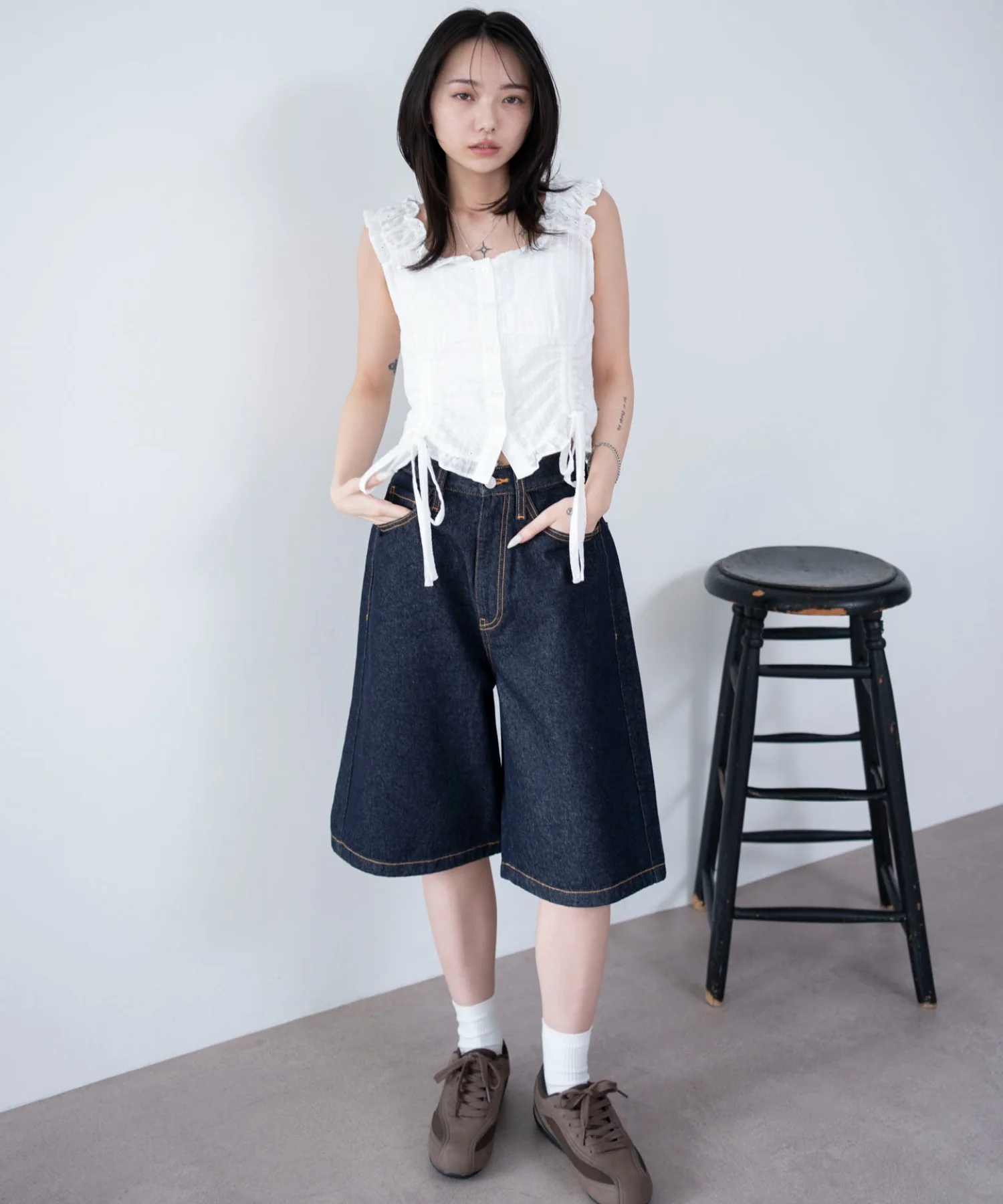 デニムハーフパンツ - Image 9