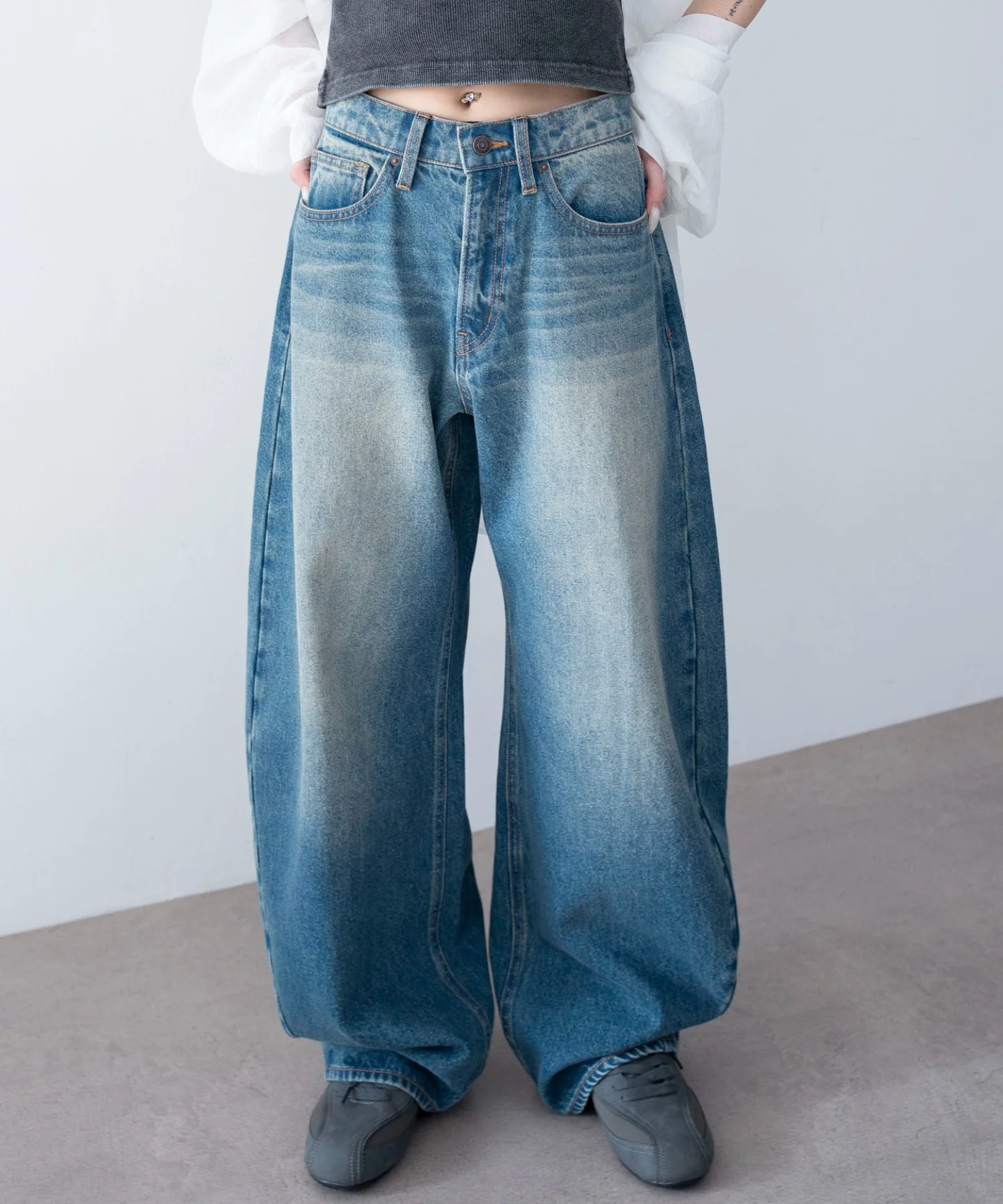 ワイドカーブデニムパンツ - Image 19