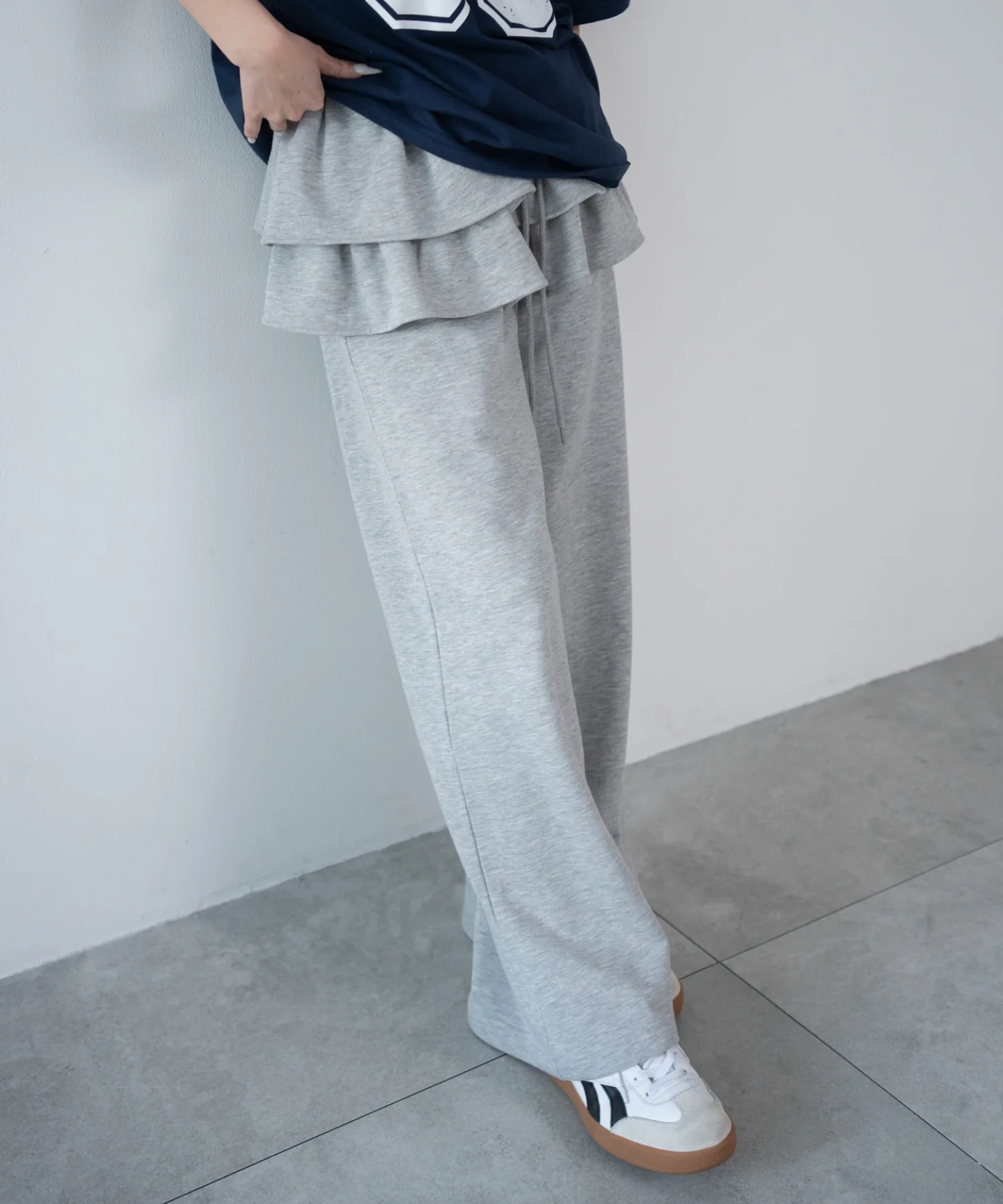 レイヤードデザインスウェットパンツ - Image 6