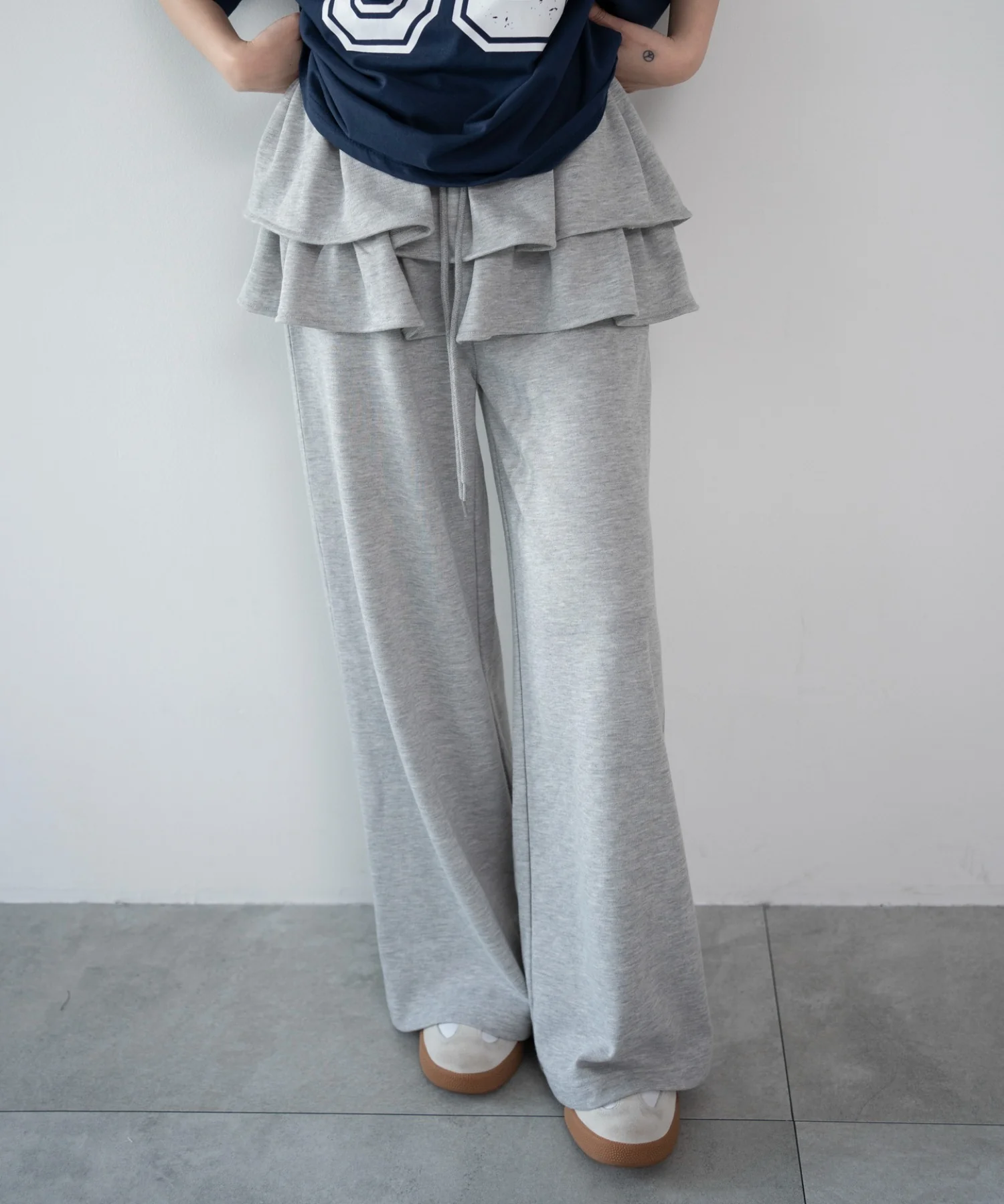 レイヤードデザインスウェットパンツ - Image 7