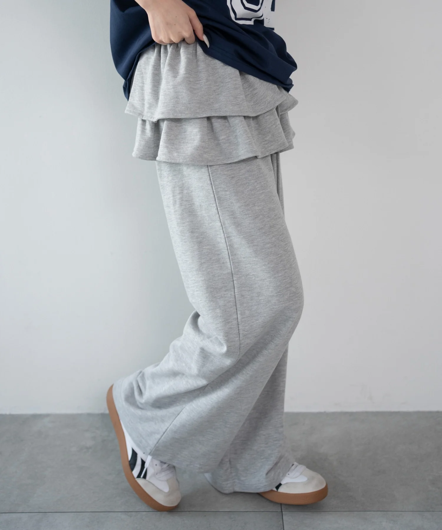 レイヤードデザインスウェットパンツ - Image 8