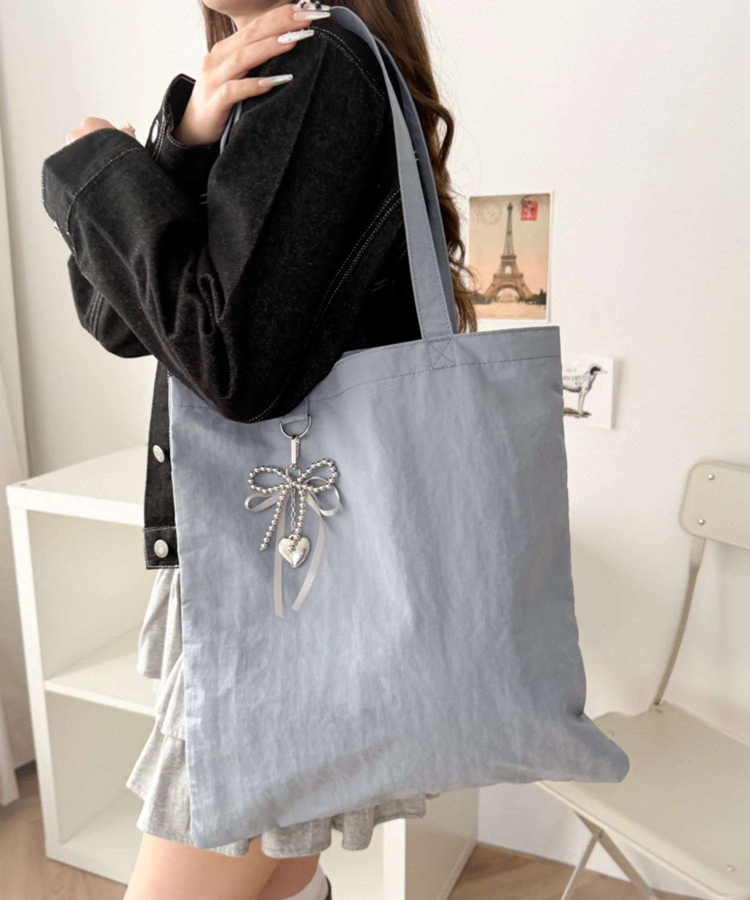 チャーム付きA4トートバッグ - Image 4