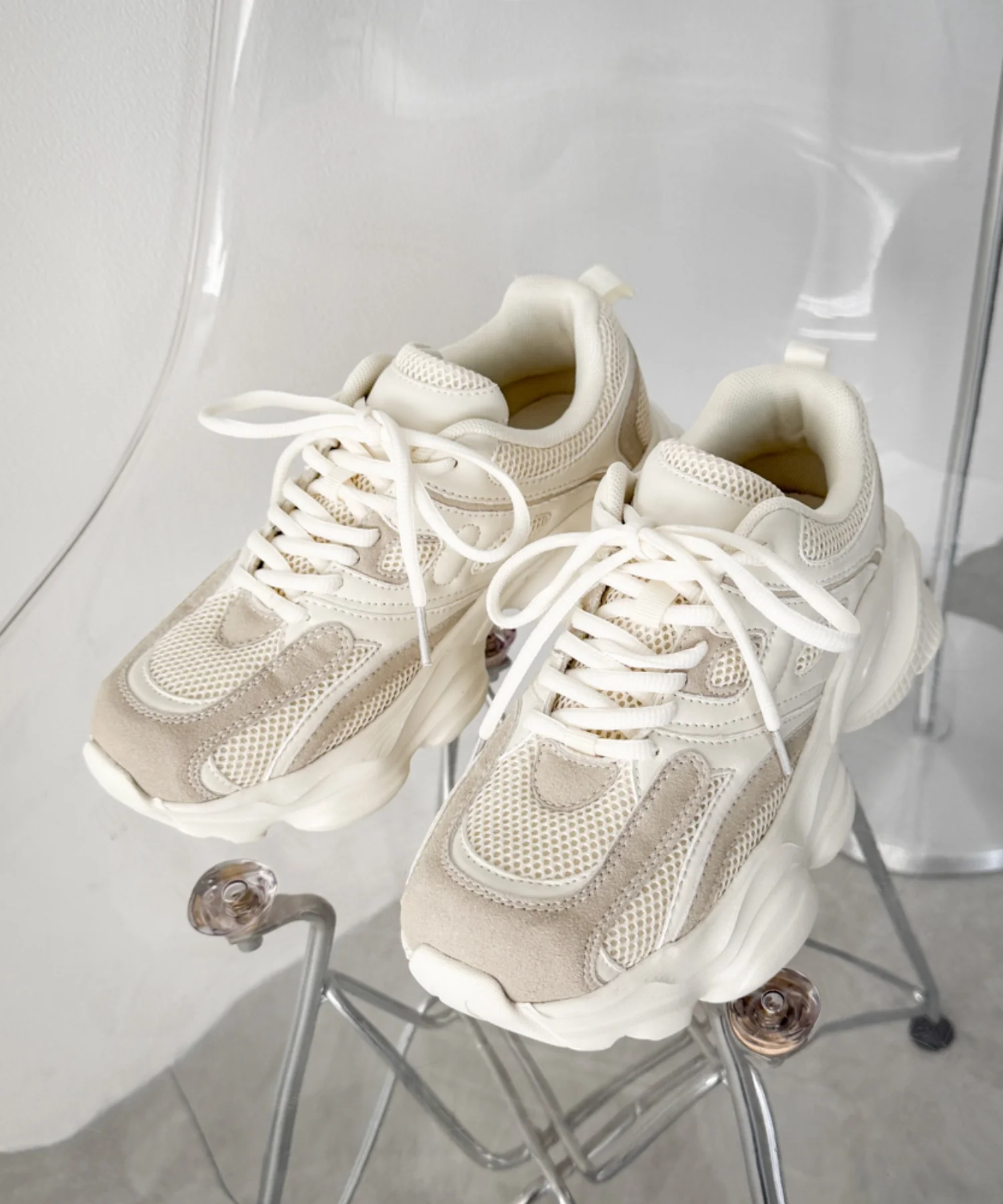 メッシュコンビ厚底スニーカー - Image 13