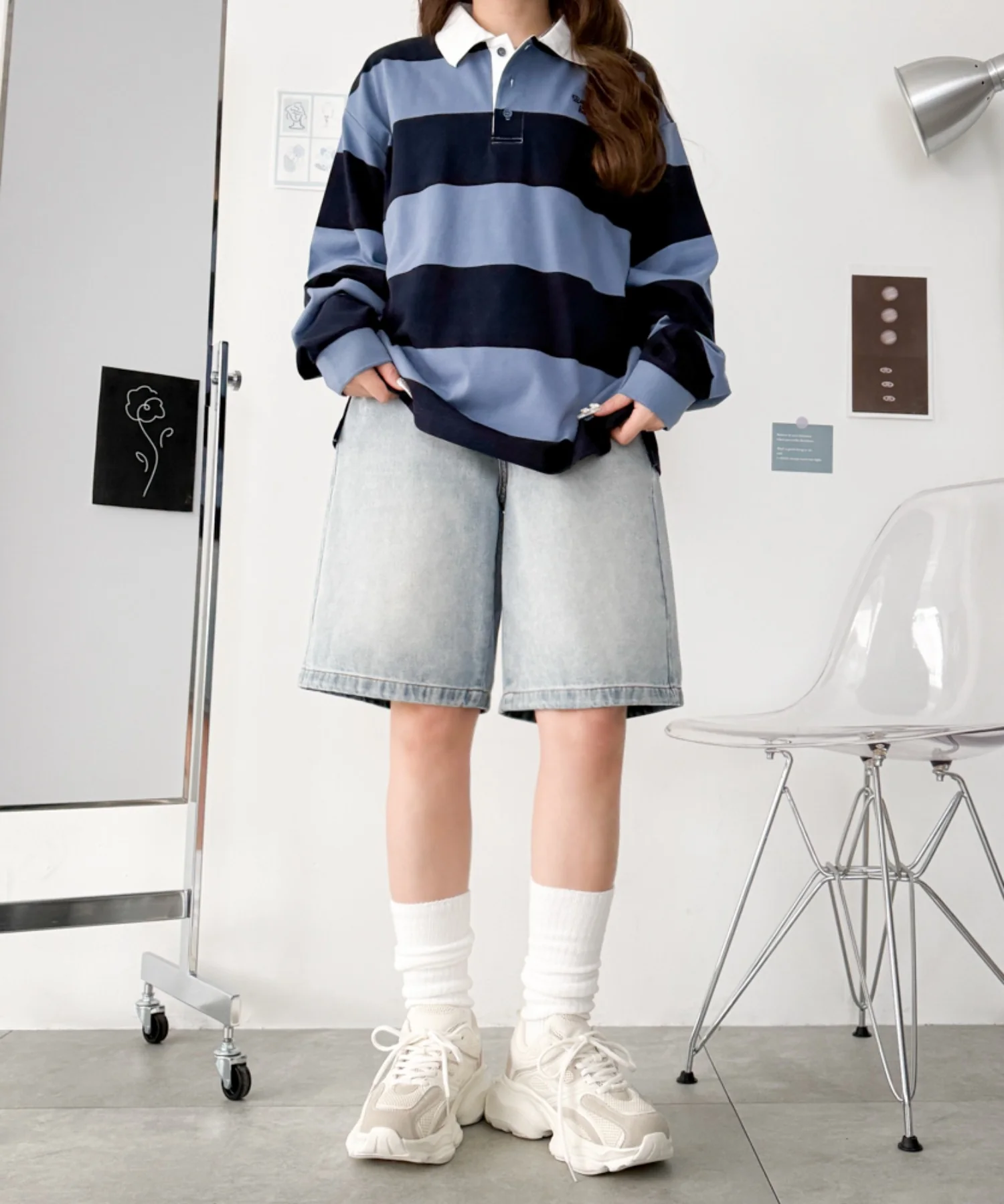 メッシュコンビ厚底スニーカー - Image 3