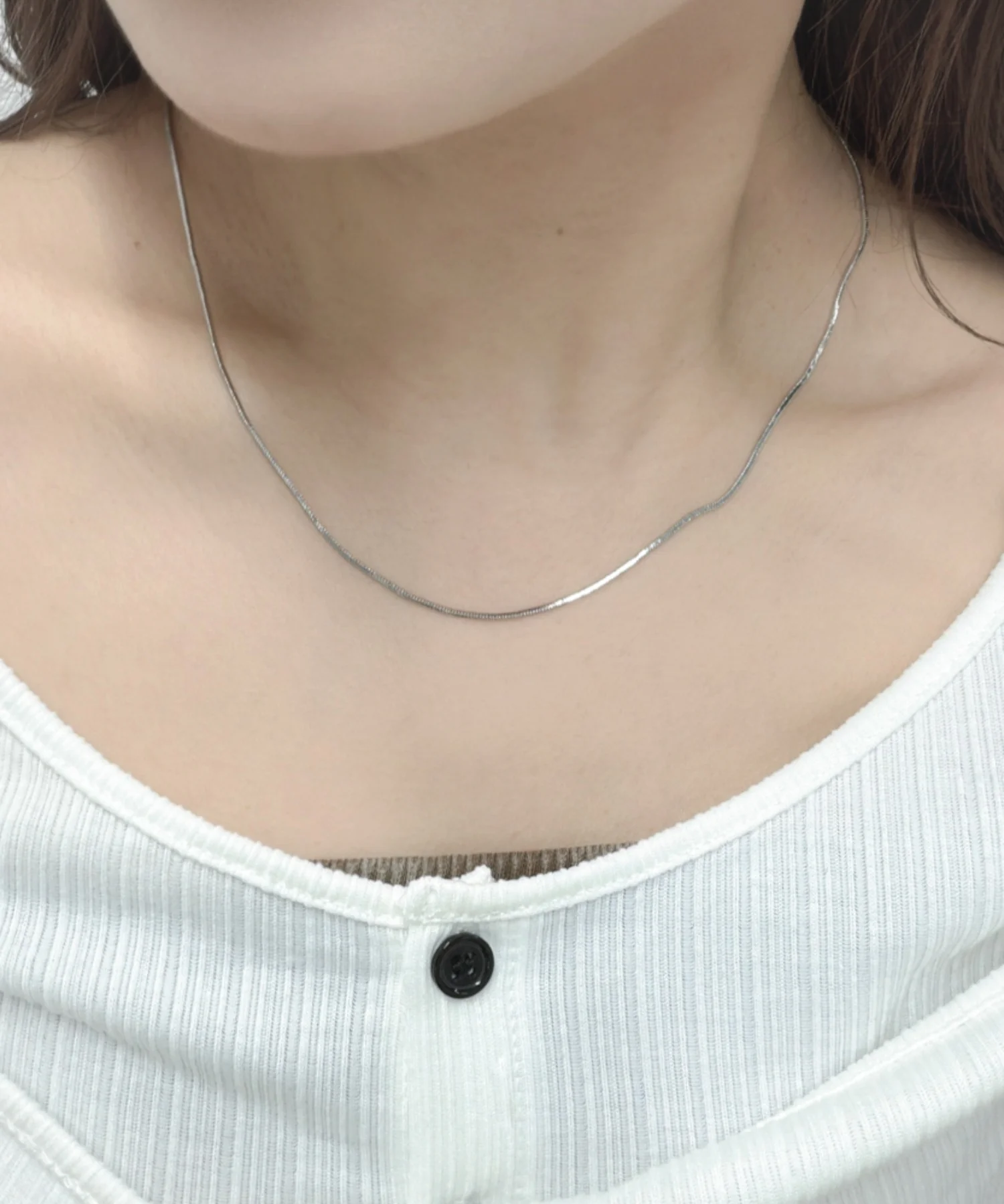 Lシンプルチェーンネックレス - Image 2