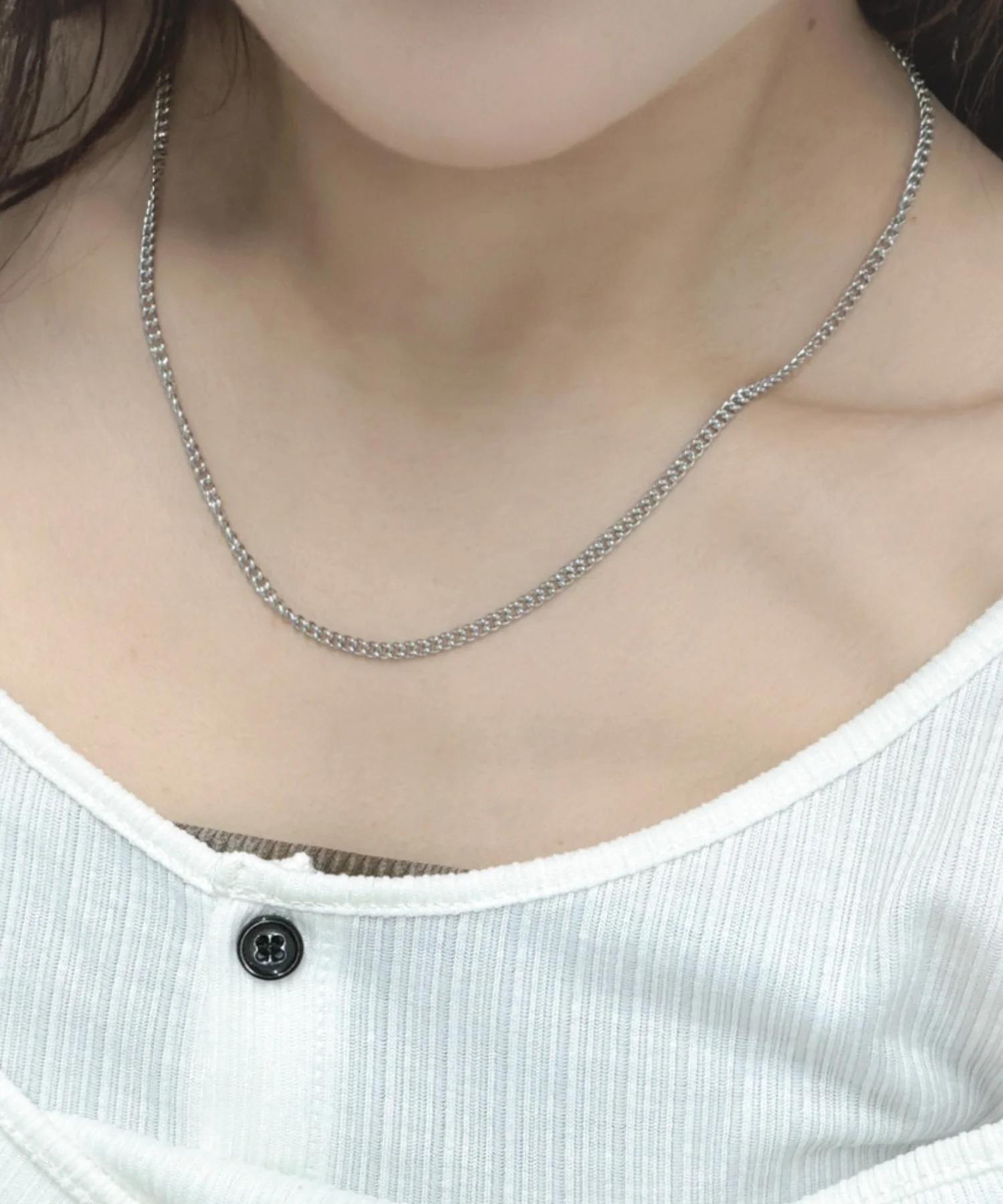 Lシンプルチェーンネックレス - Image 4