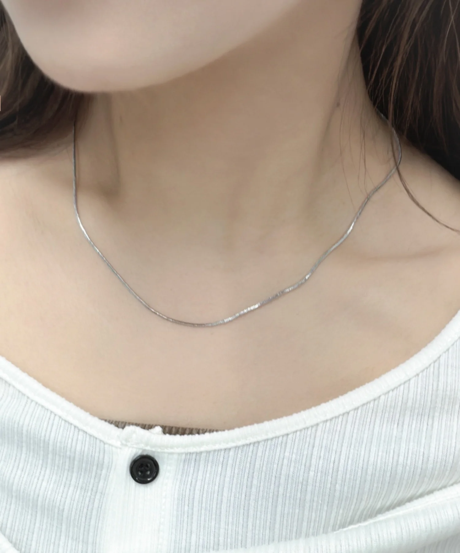 Lシンプルチェーンネックレス - Image 5