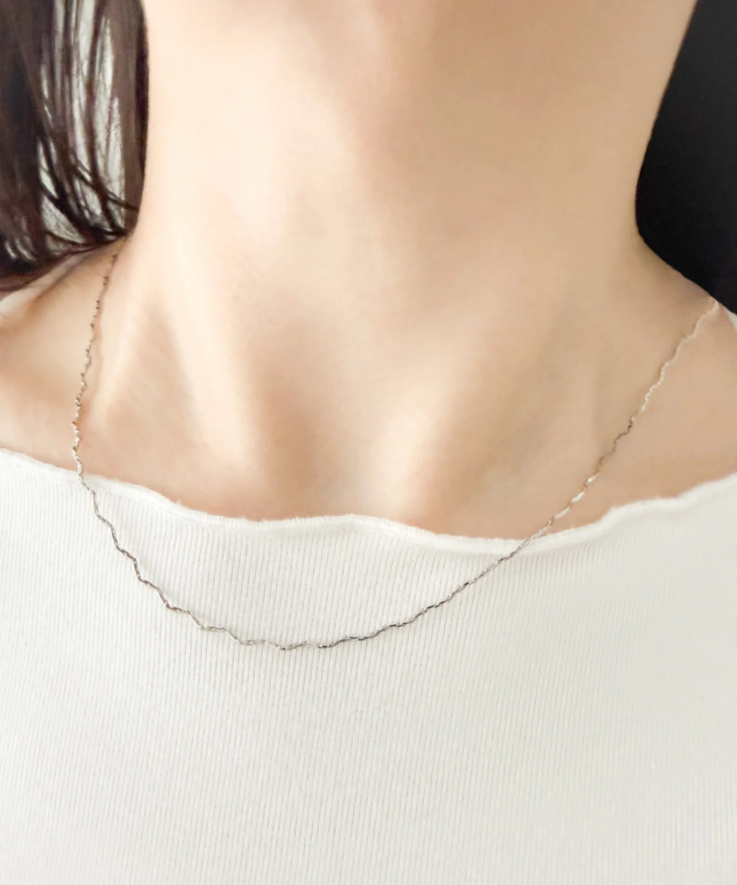 Lシンプルチェーンネックレス - Image 6