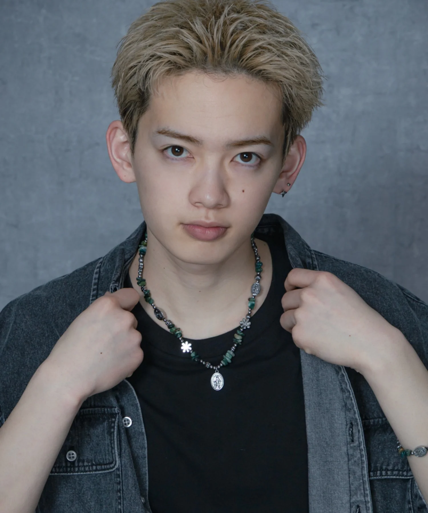 Mストーンデザインモチーフネックレス - Image 7