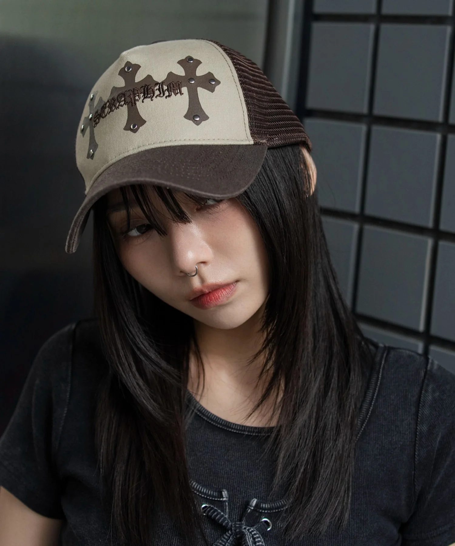 クロススタッズメッシュキャップ - Image 5