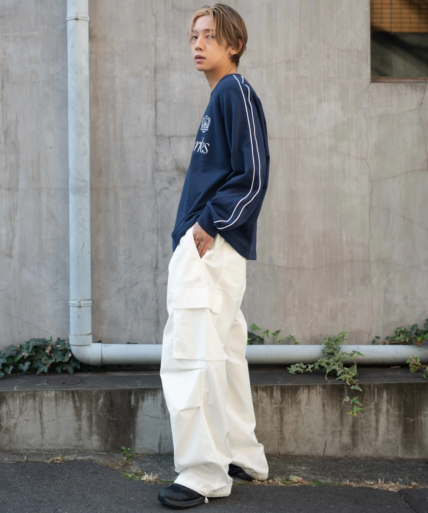 ショートドロストラインプルオーバー - Image 17