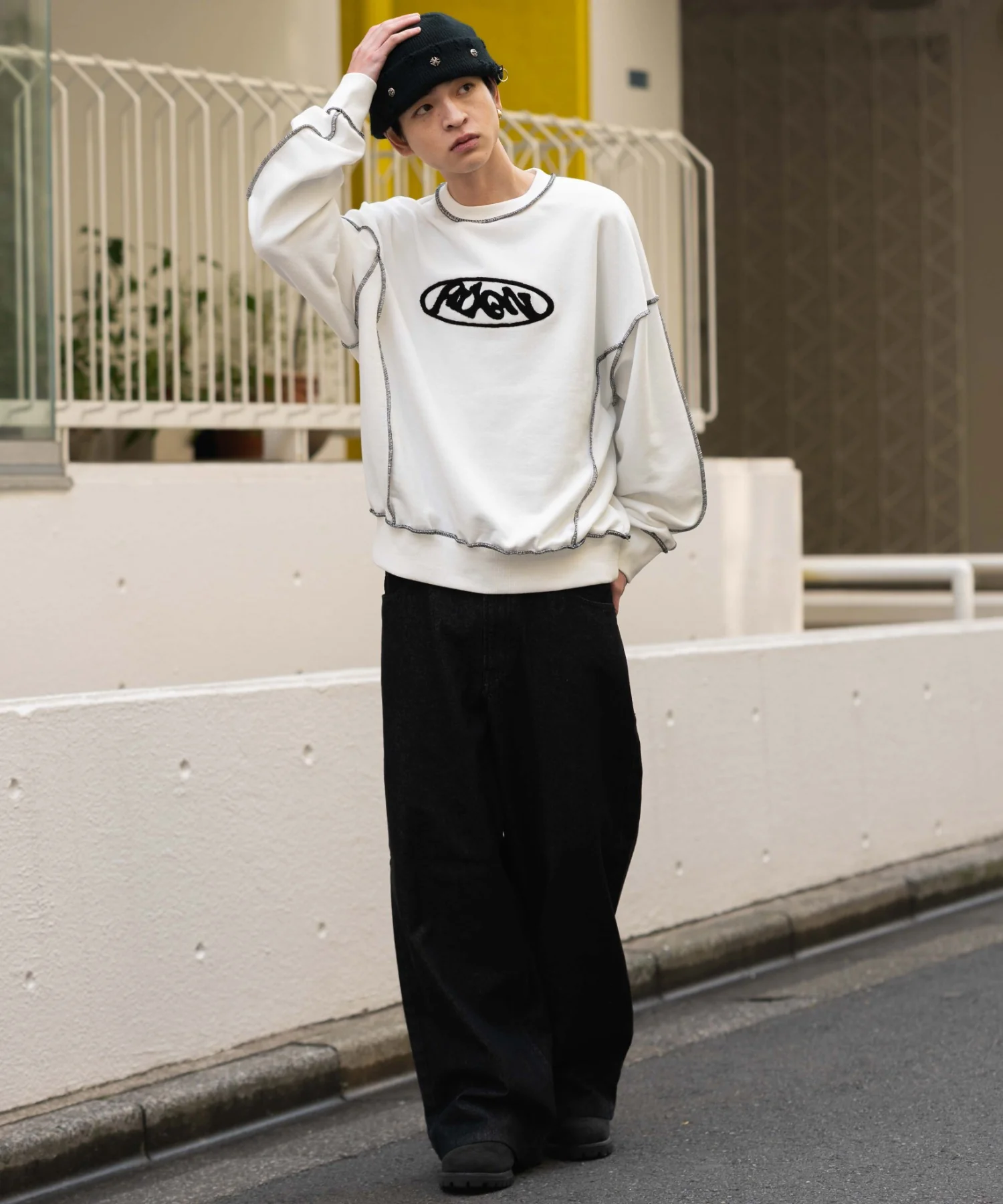 ショートカラーステッチサガラロゴプルオーバー - Image 18