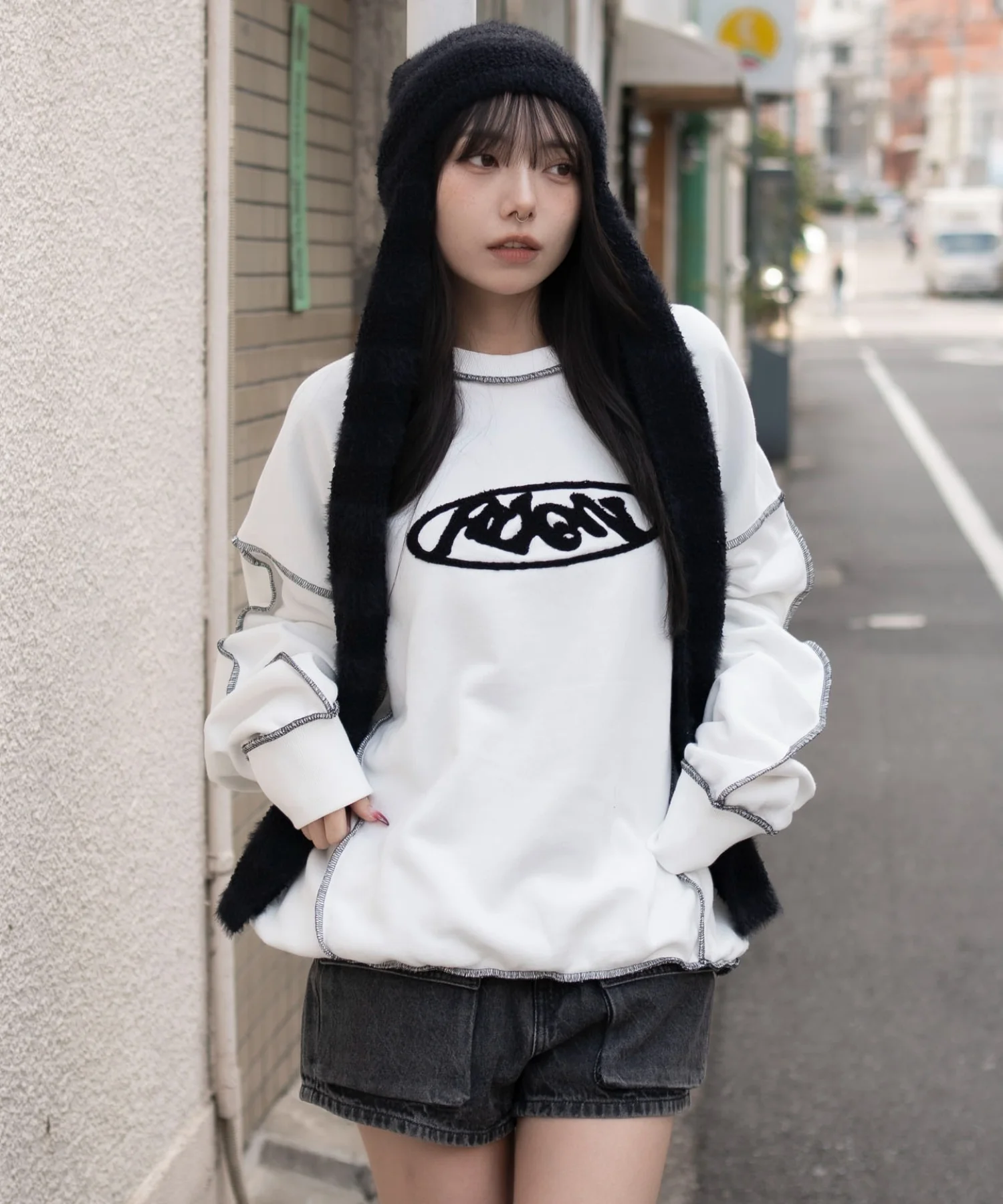 ショートカラーステッチサガラロゴプルオーバー - Image 21