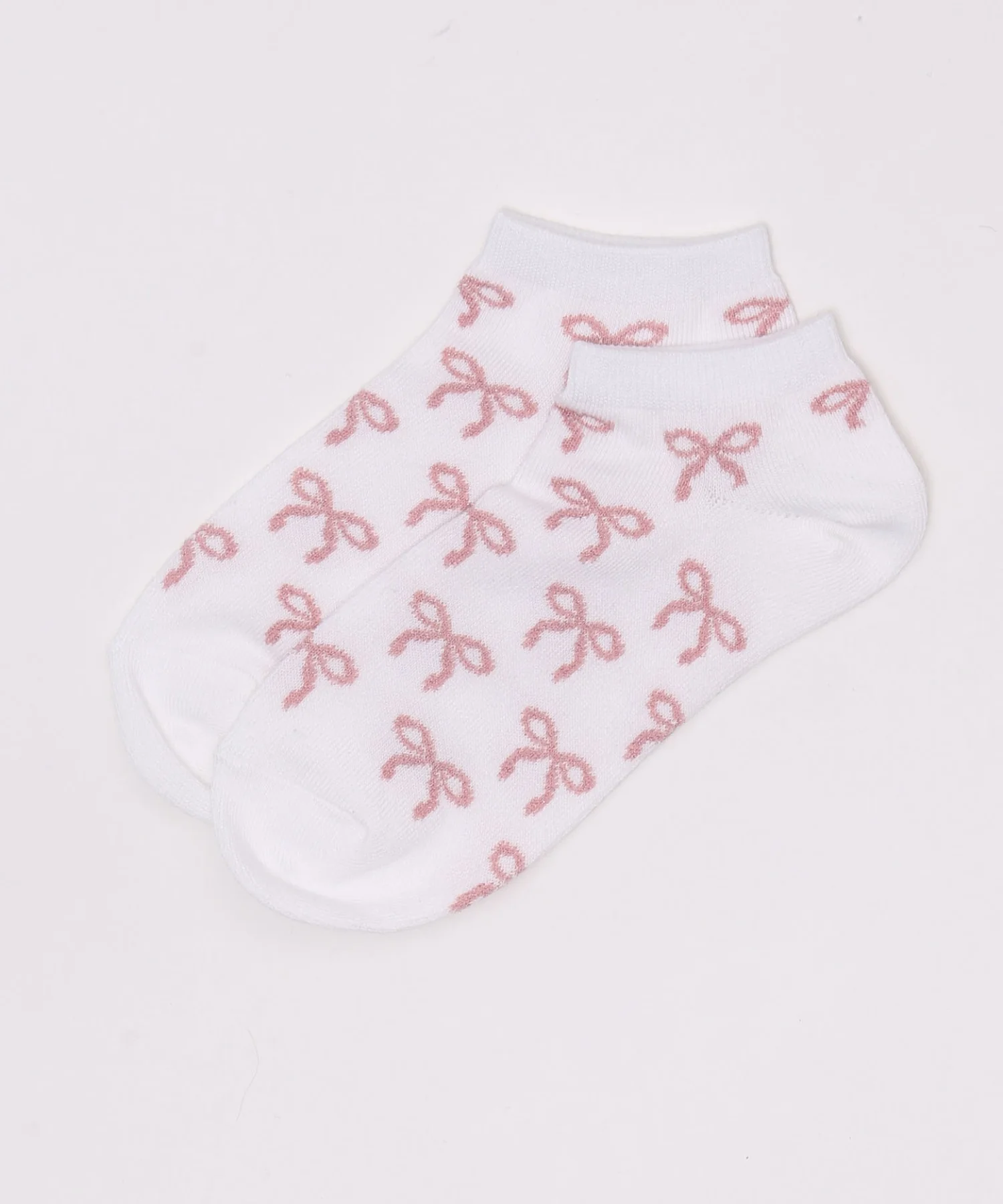 リボン総柄ショートソックス(23-25cm) - Image 7