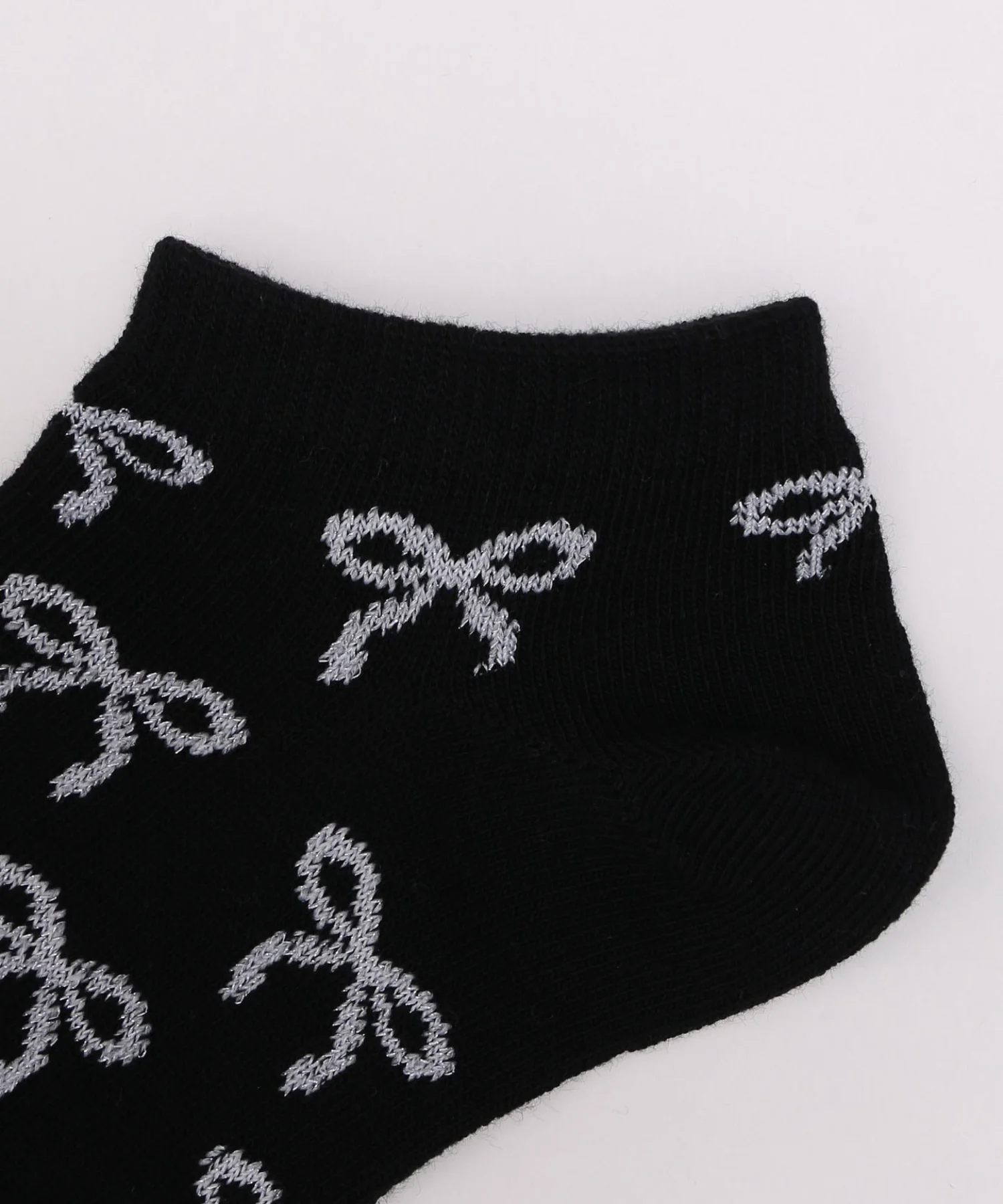 リボン総柄ショートソックス(23-25cm) - Image 9