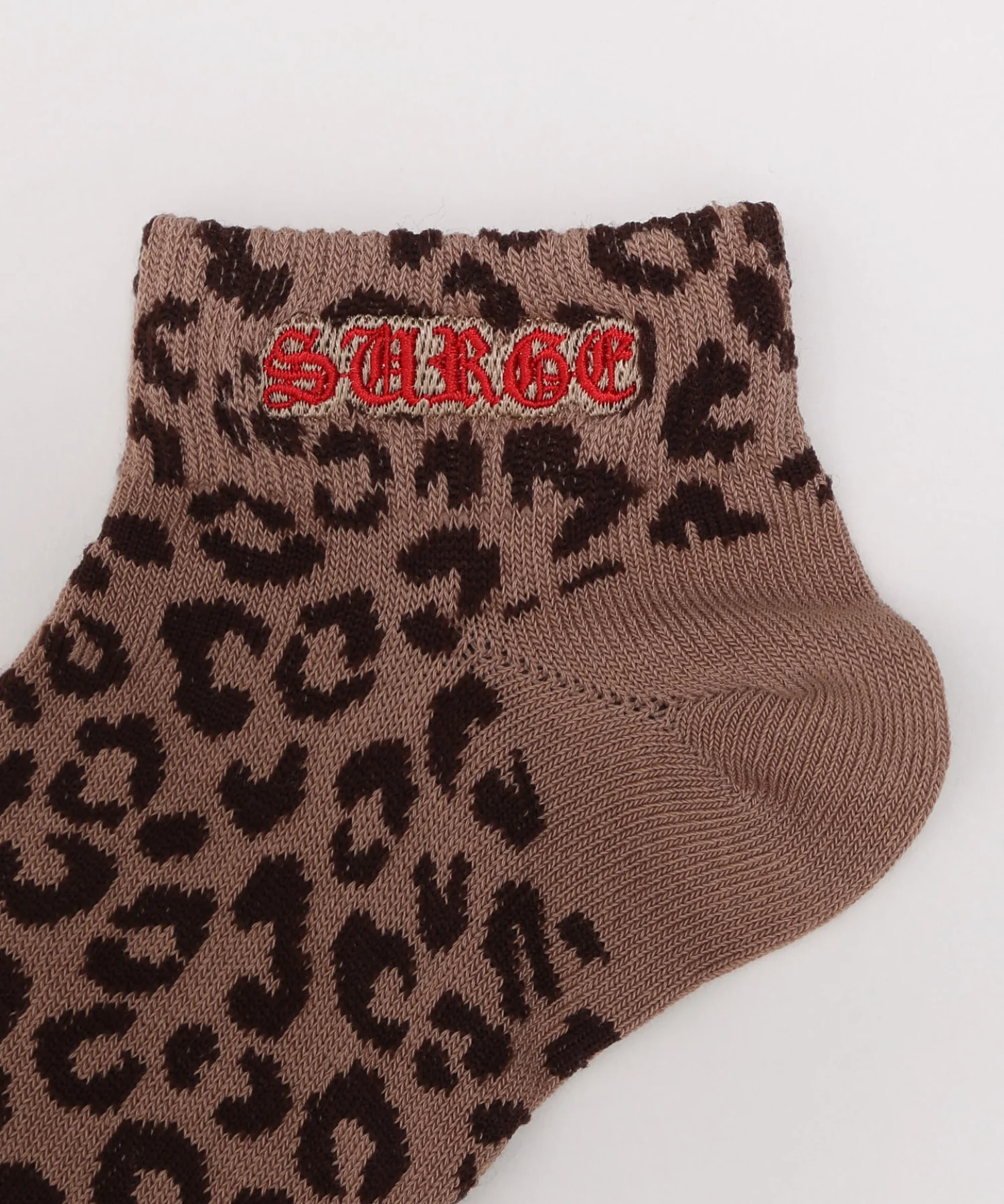 レオパード刺繍ロゴショートソックス(23-25cm) - Image 9