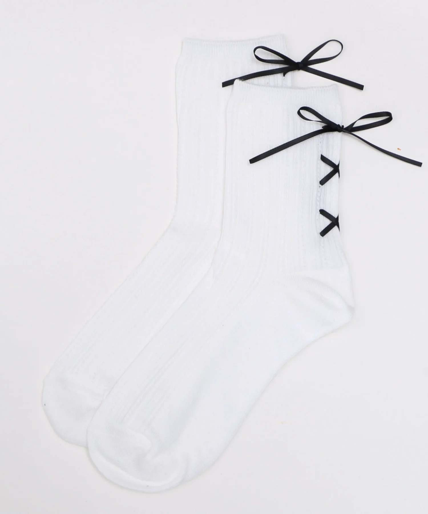レースアップバックリボンソックス(23-25cm) - Image 10