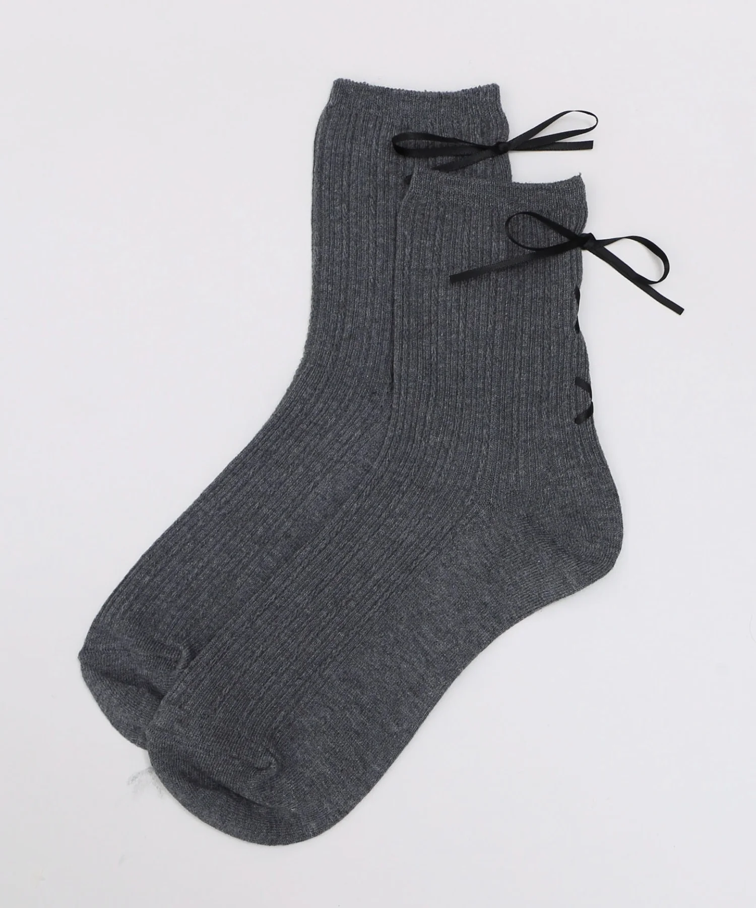 レースアップバックリボンソックス(23-25cm) - Image 11
