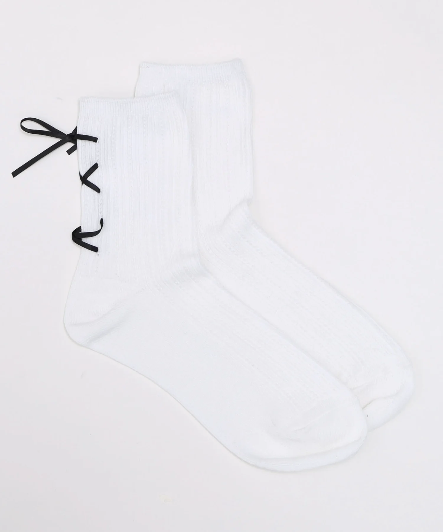 レースアップバックリボンソックス(23-25cm) - Image 13