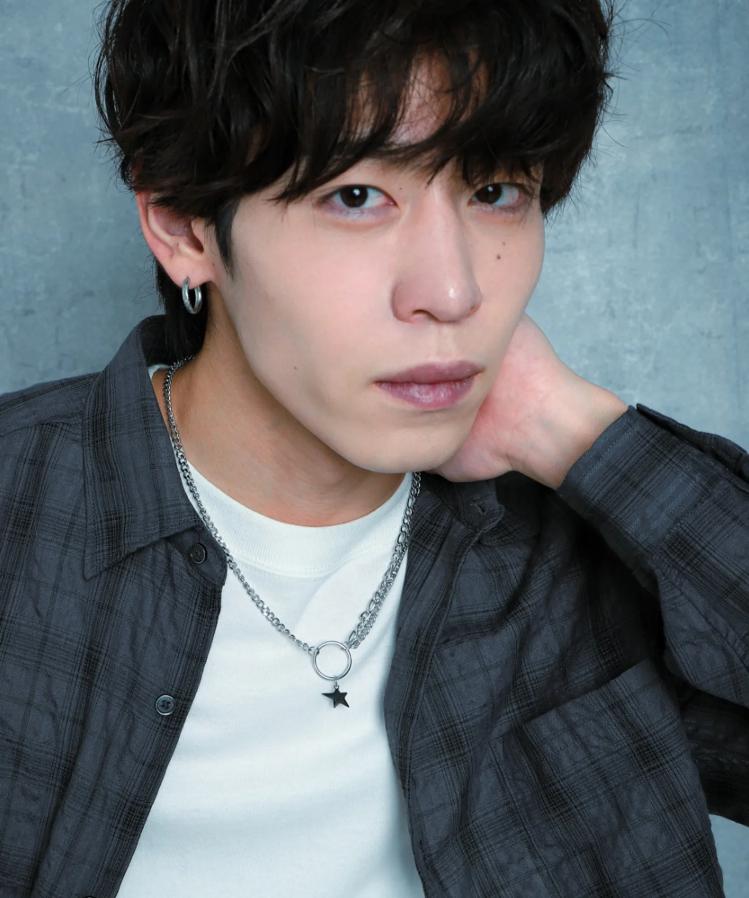 Mミニモチーフステンレスリングネックレス - Image 3