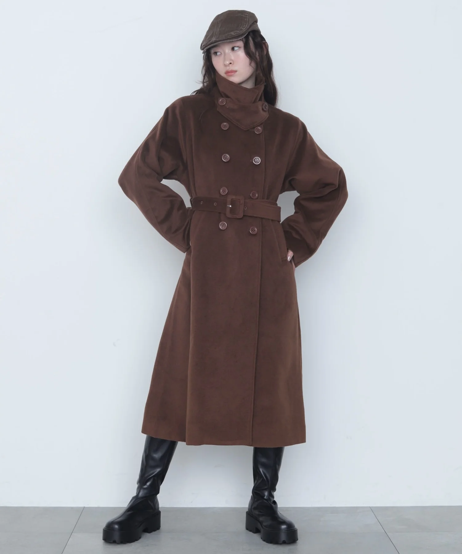 オーバーサイズダブルロングコート - Image 14