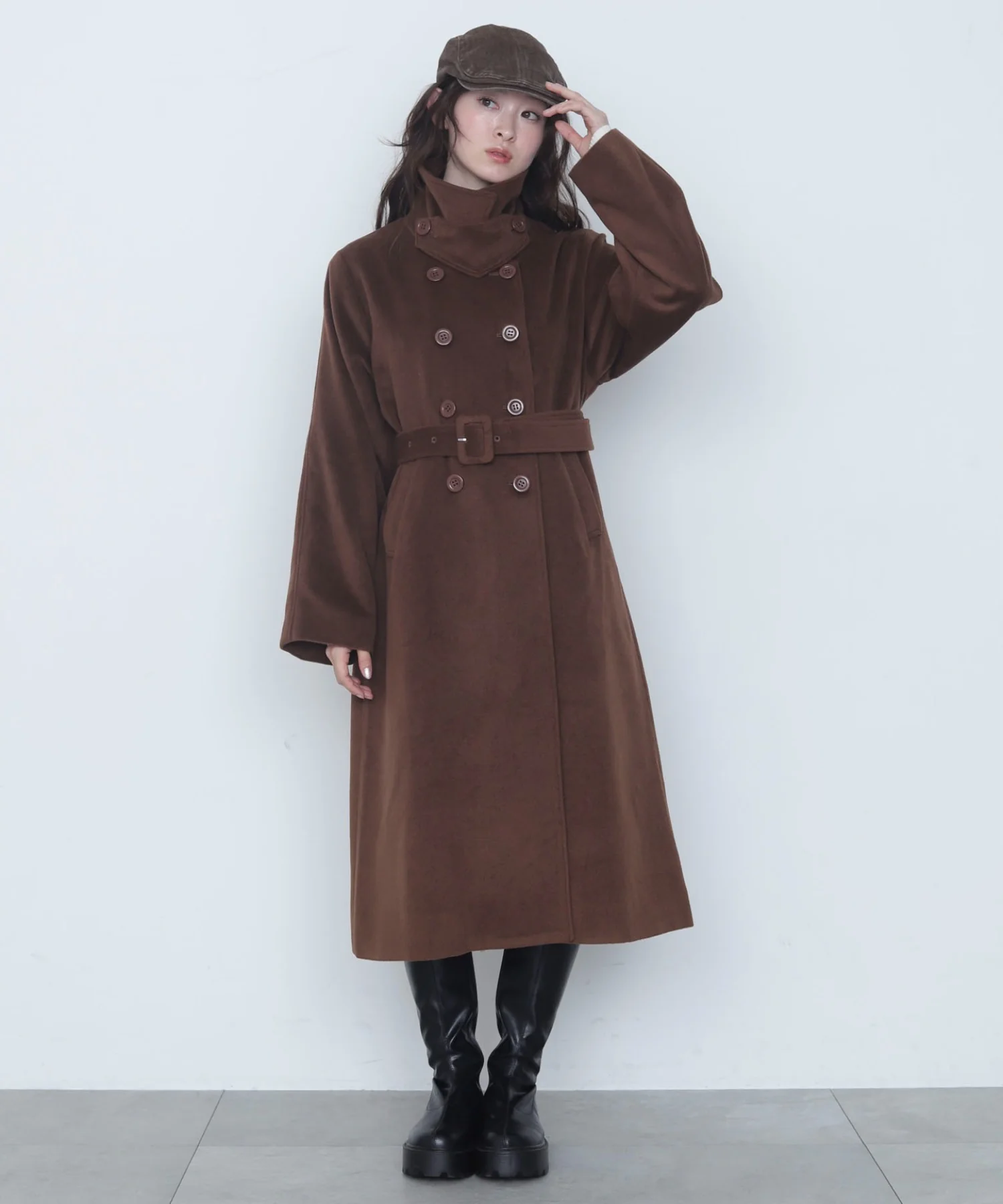オーバーサイズダブルロングコート - Image 15