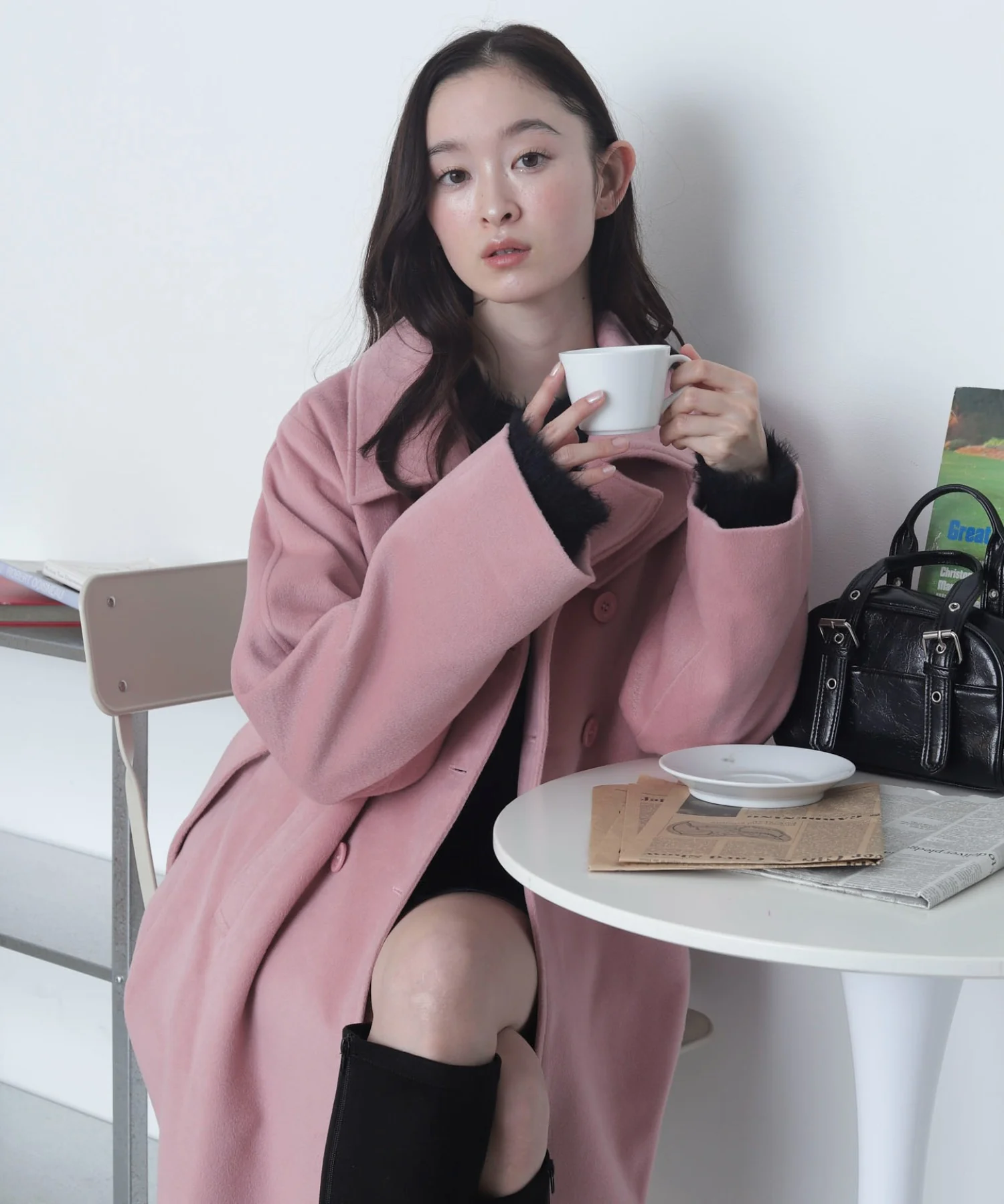 オーバーサイズダブルロングコート - Image 22
