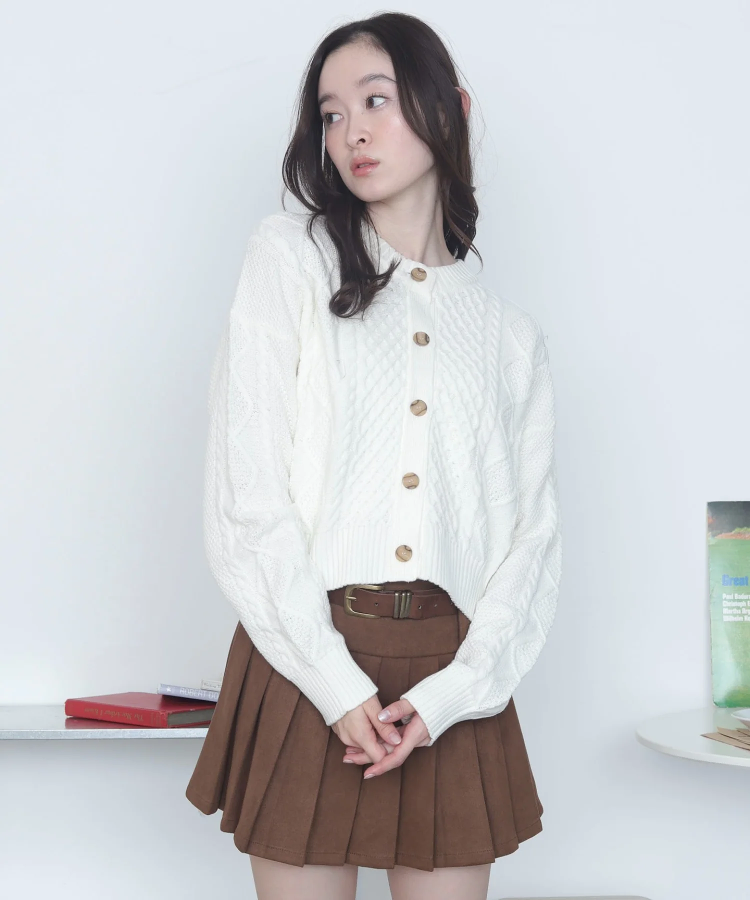 ケーブルニットカーディガン - Image 15
