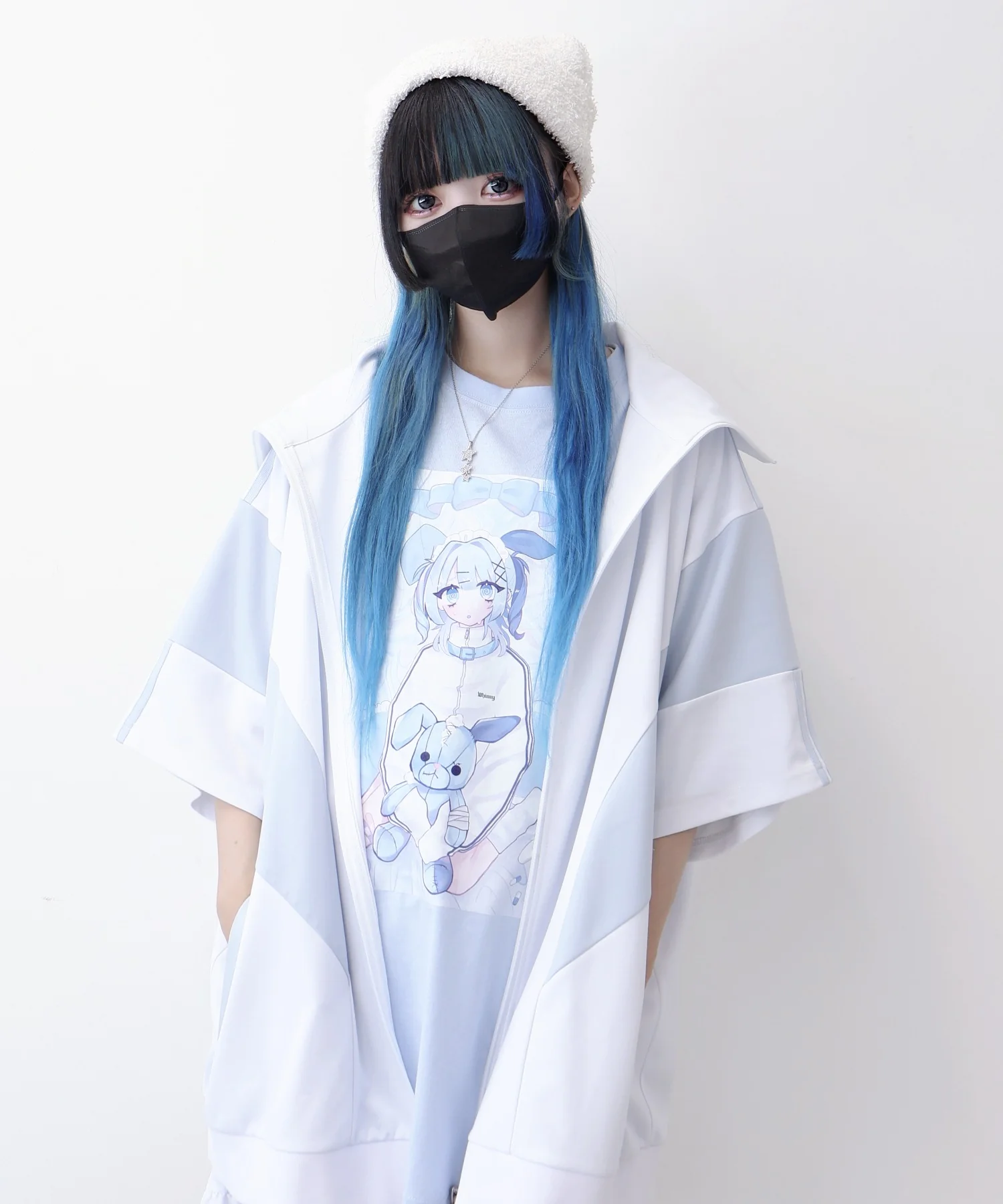 闇うさぎ擬人化ティー - Image 10