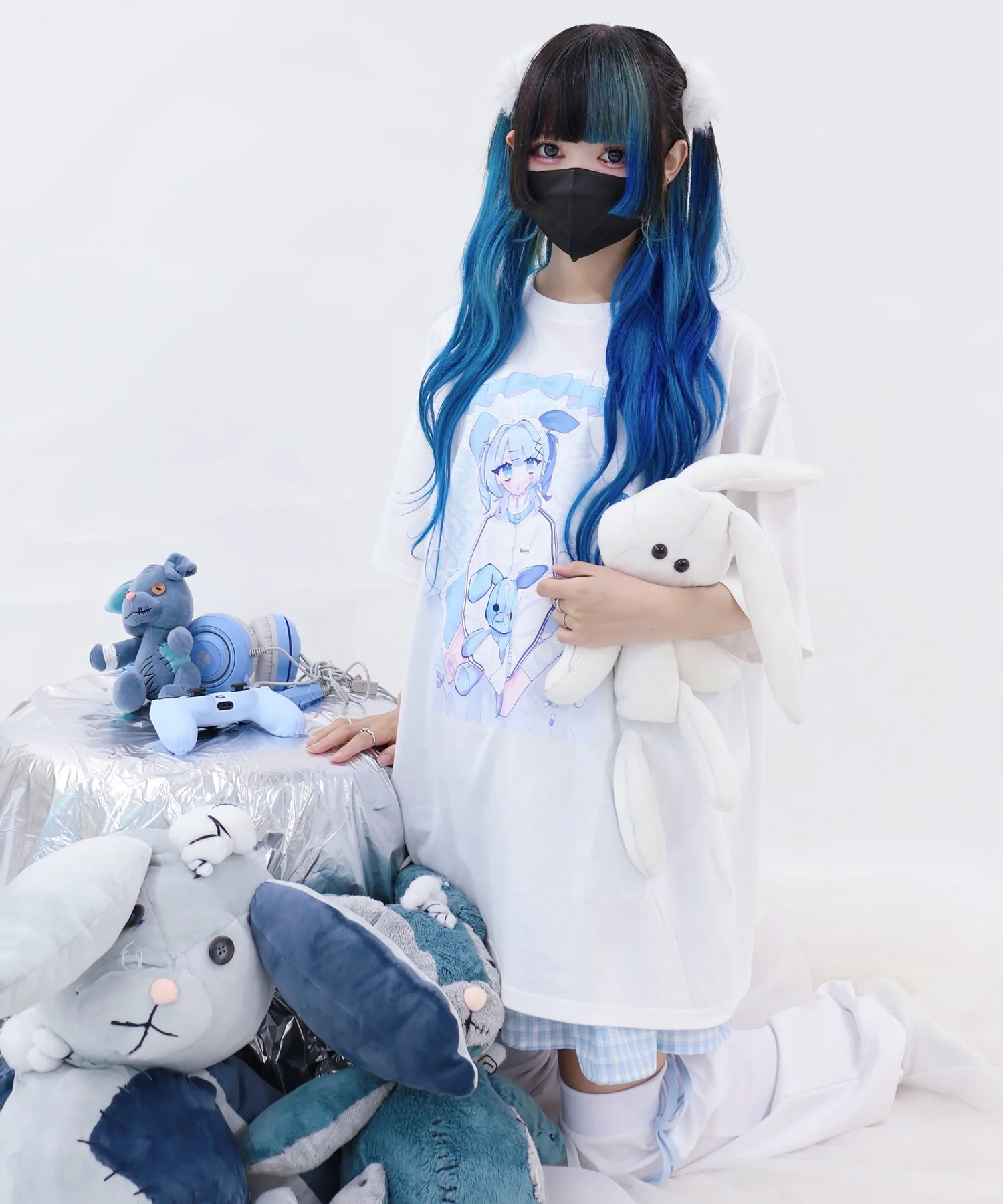 闇うさぎ擬人化ティー - Image 13